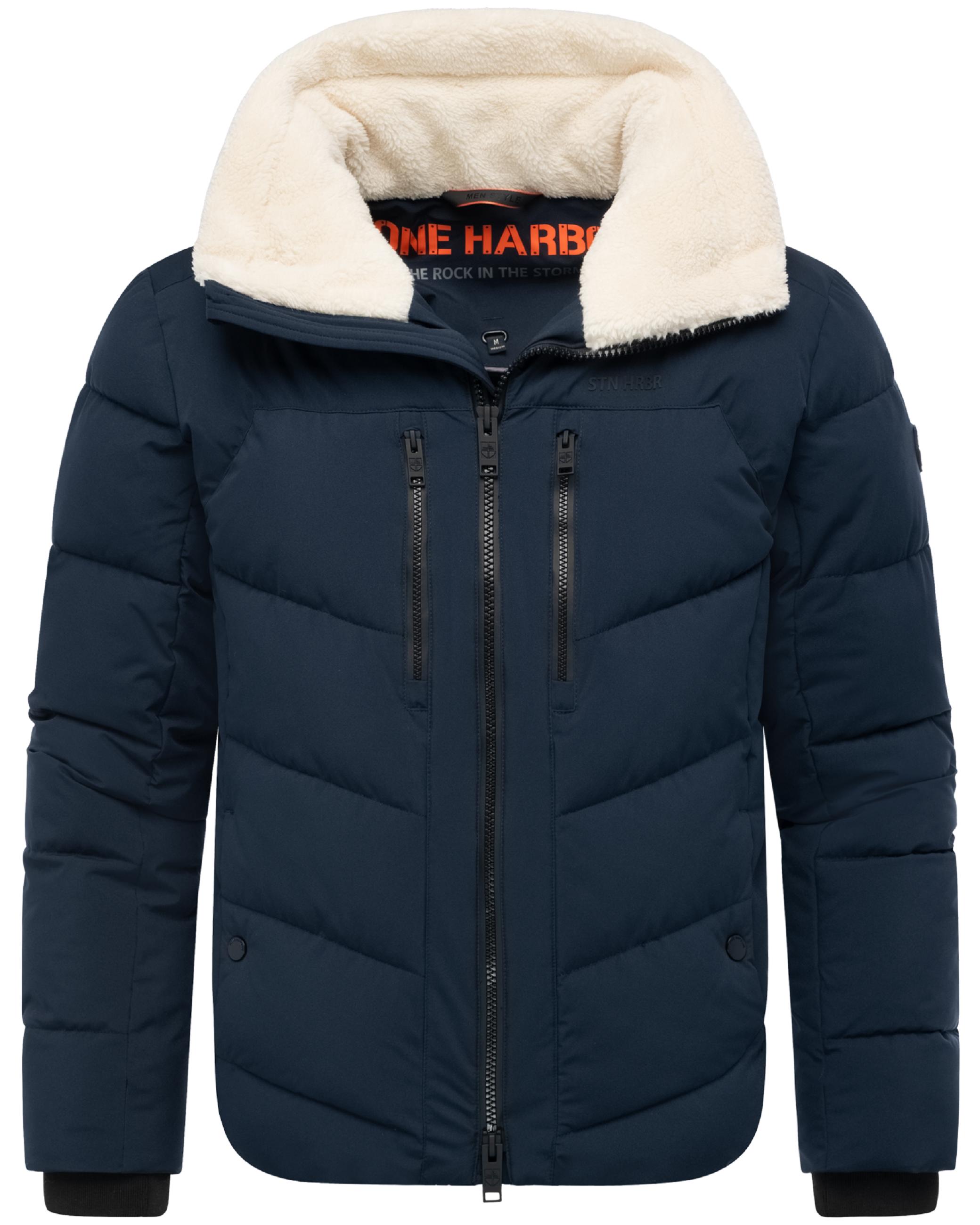 Winter Steppjacke mit kuscheligem Kragen "Ansello XX" Navy