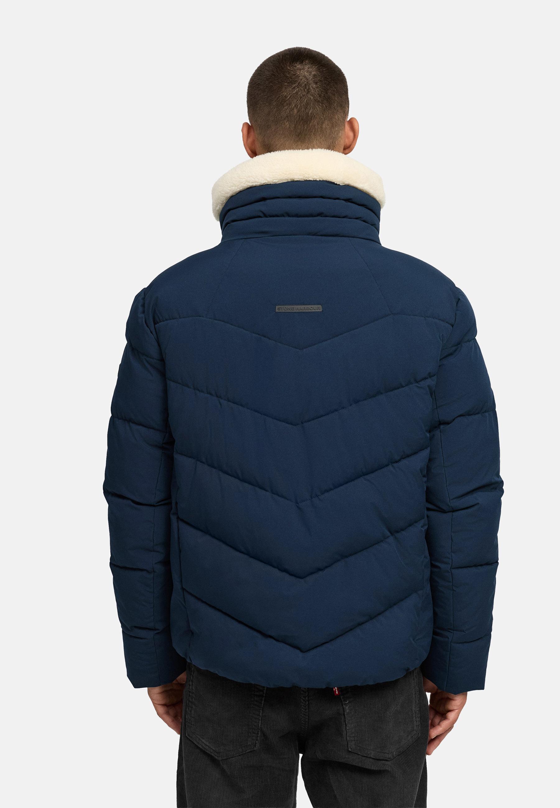 Winter Steppjacke mit kuscheligem Kragen "Ansello XX" Navy