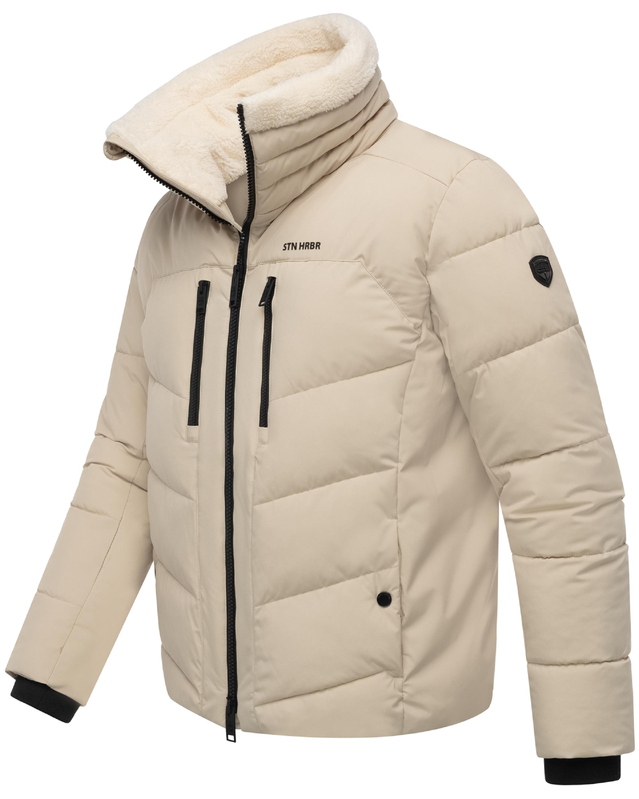 Winter Steppjacke mit kuscheligem Kragen "Ansello XX" Sand