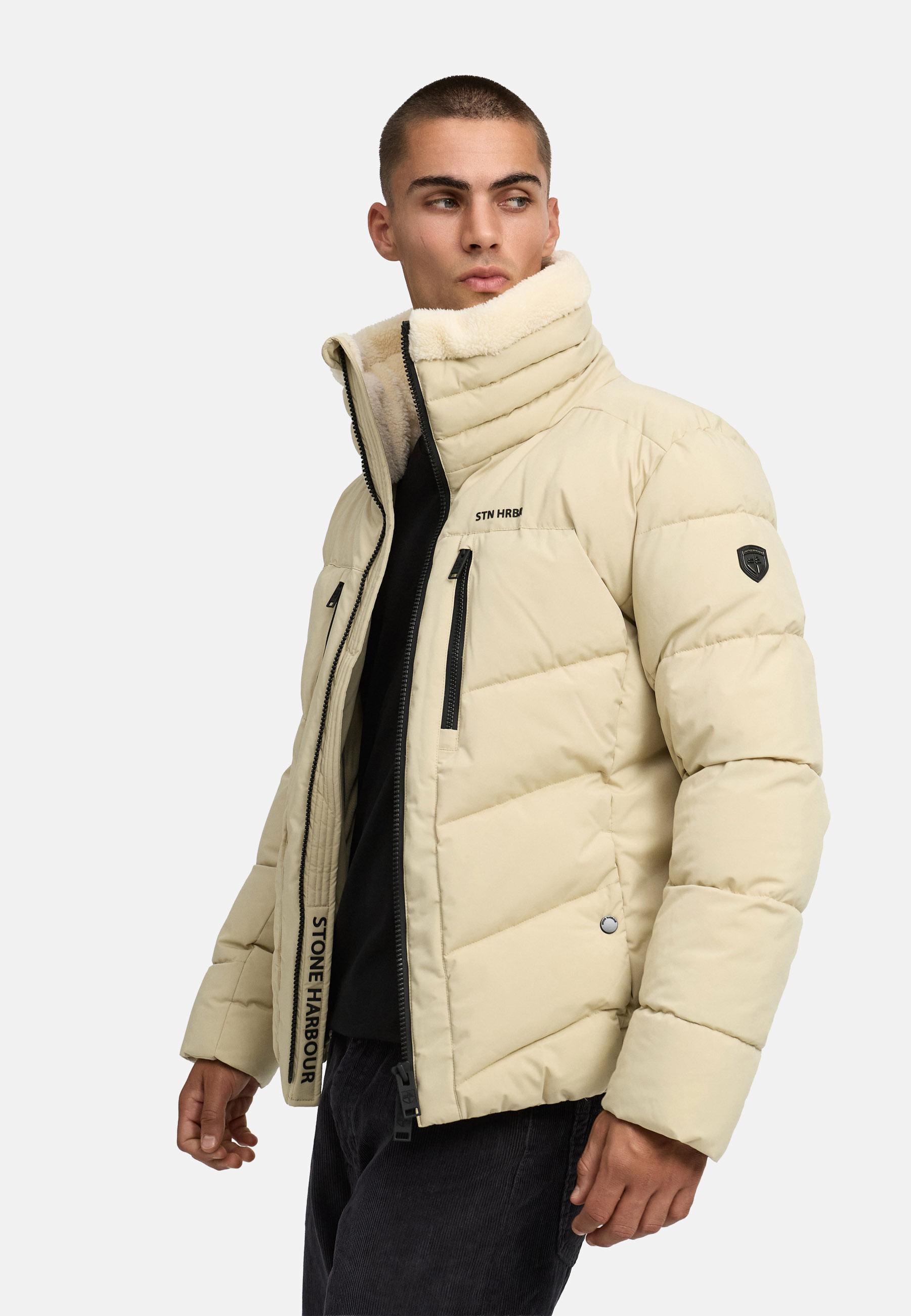 Winter Steppjacke mit kuscheligem Kragen "Ansello XX" Sand