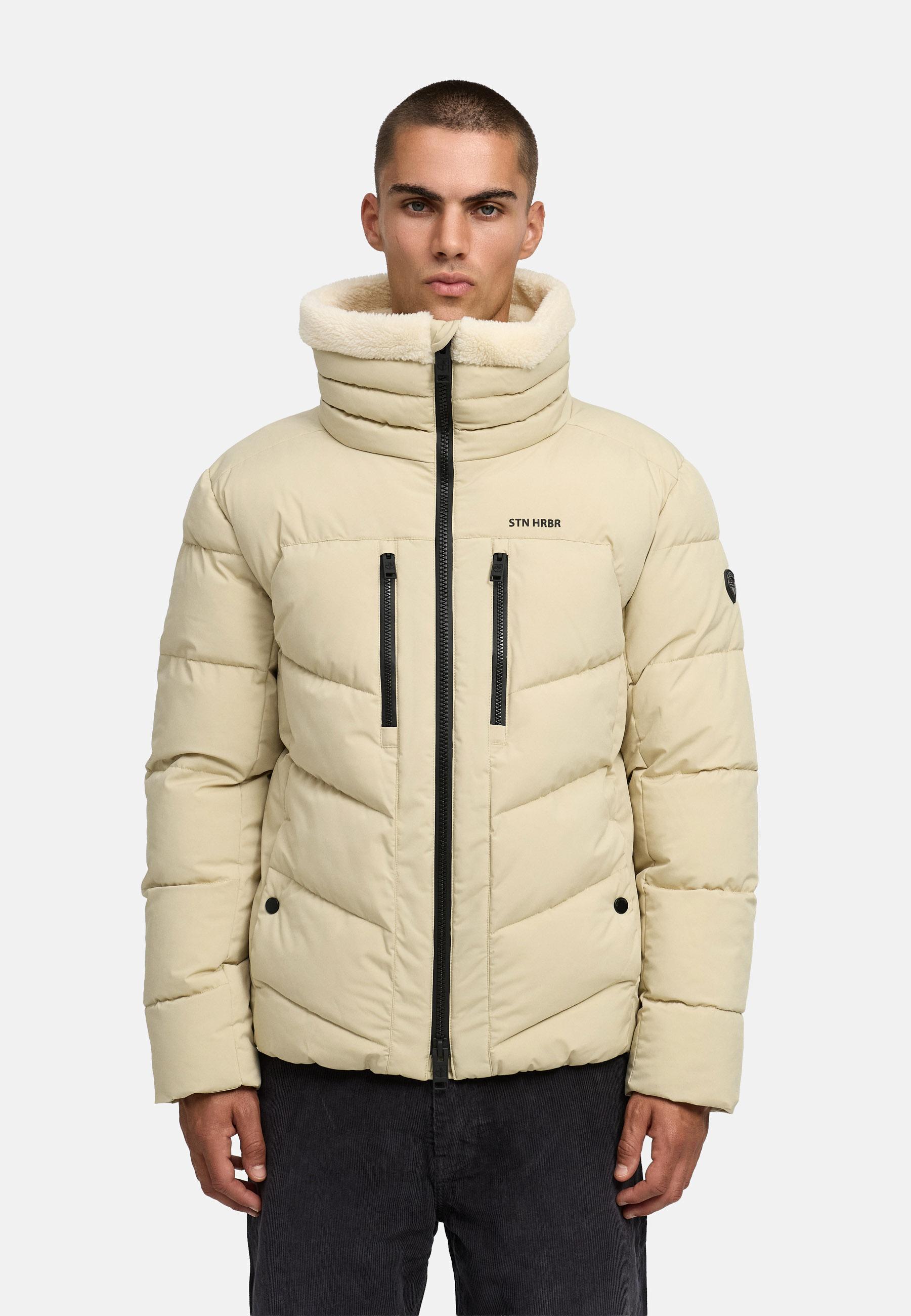 Winter Steppjacke mit kuscheligem Kragen "Ansello XX" Sand