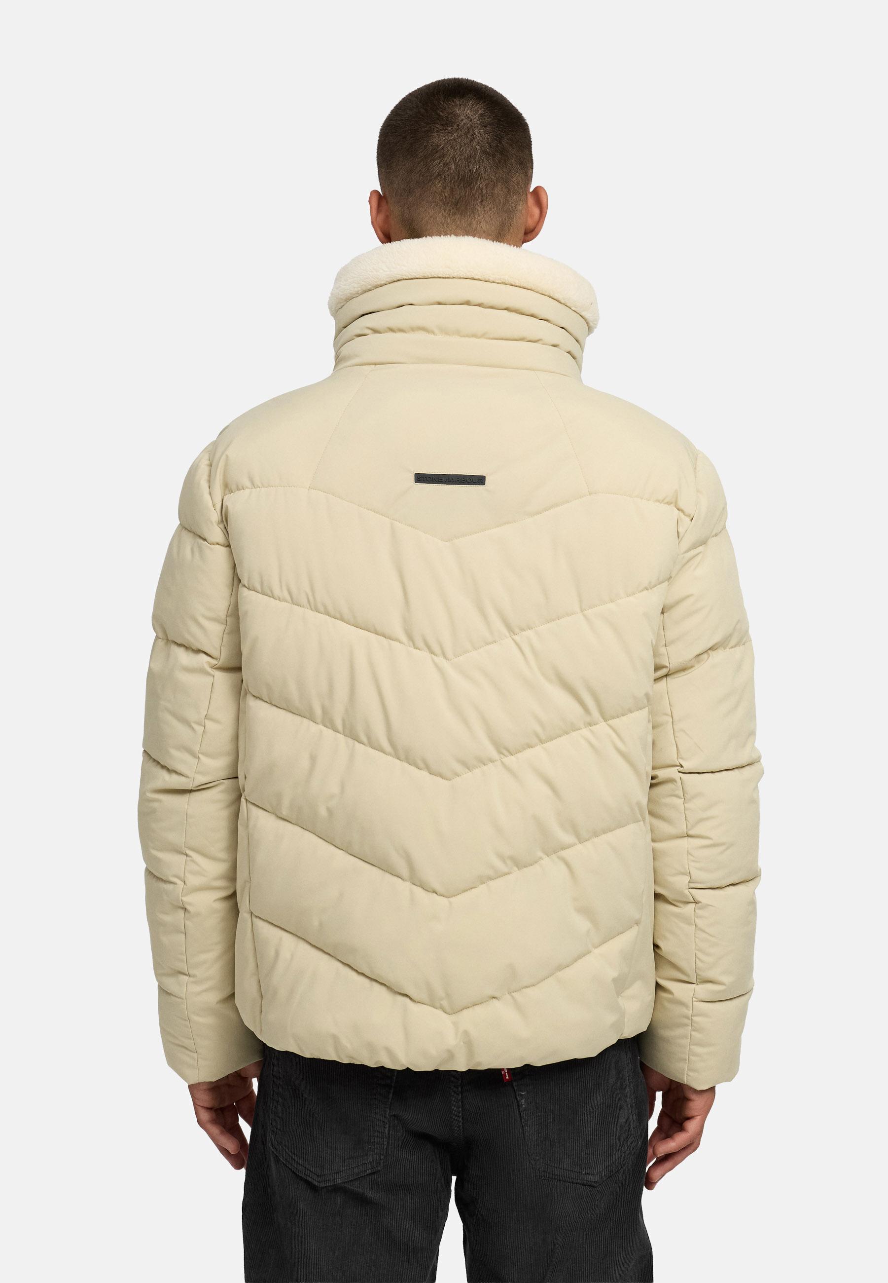 Winter Steppjacke mit kuscheligem Kragen "Ansello XX" Sand