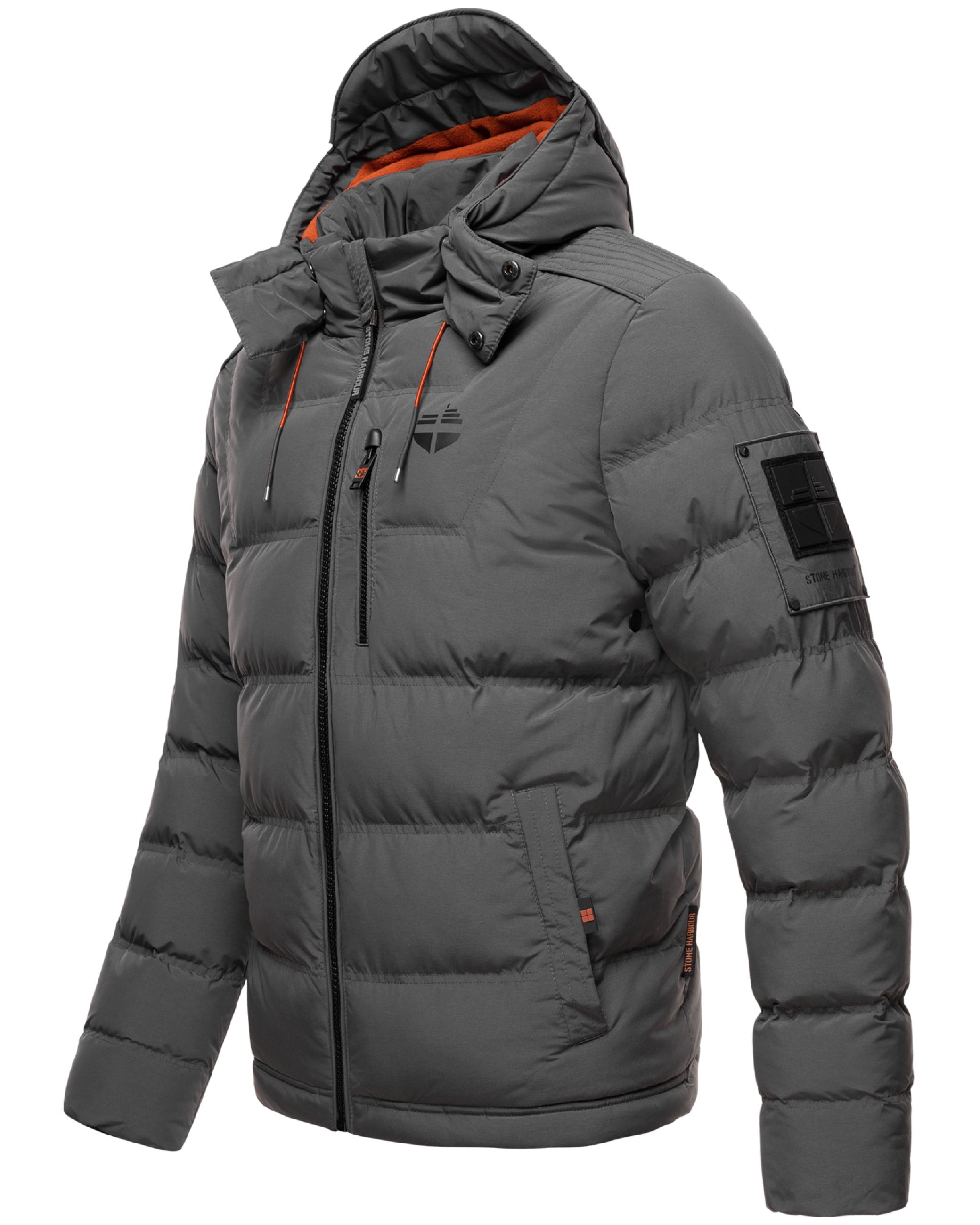 Kurze Winter Steppjacke "Arvidoo" Anthracite