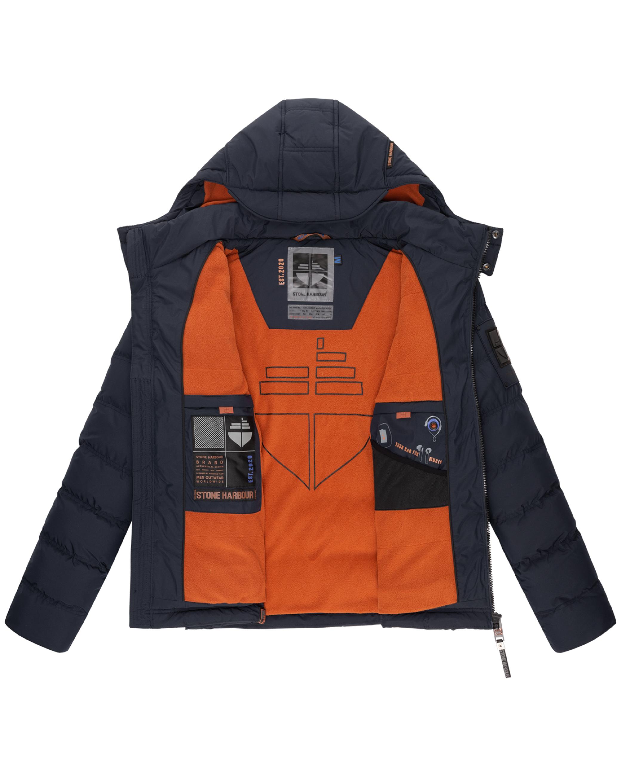 Kurze Winter Steppjacke "Arvidoo" Navy