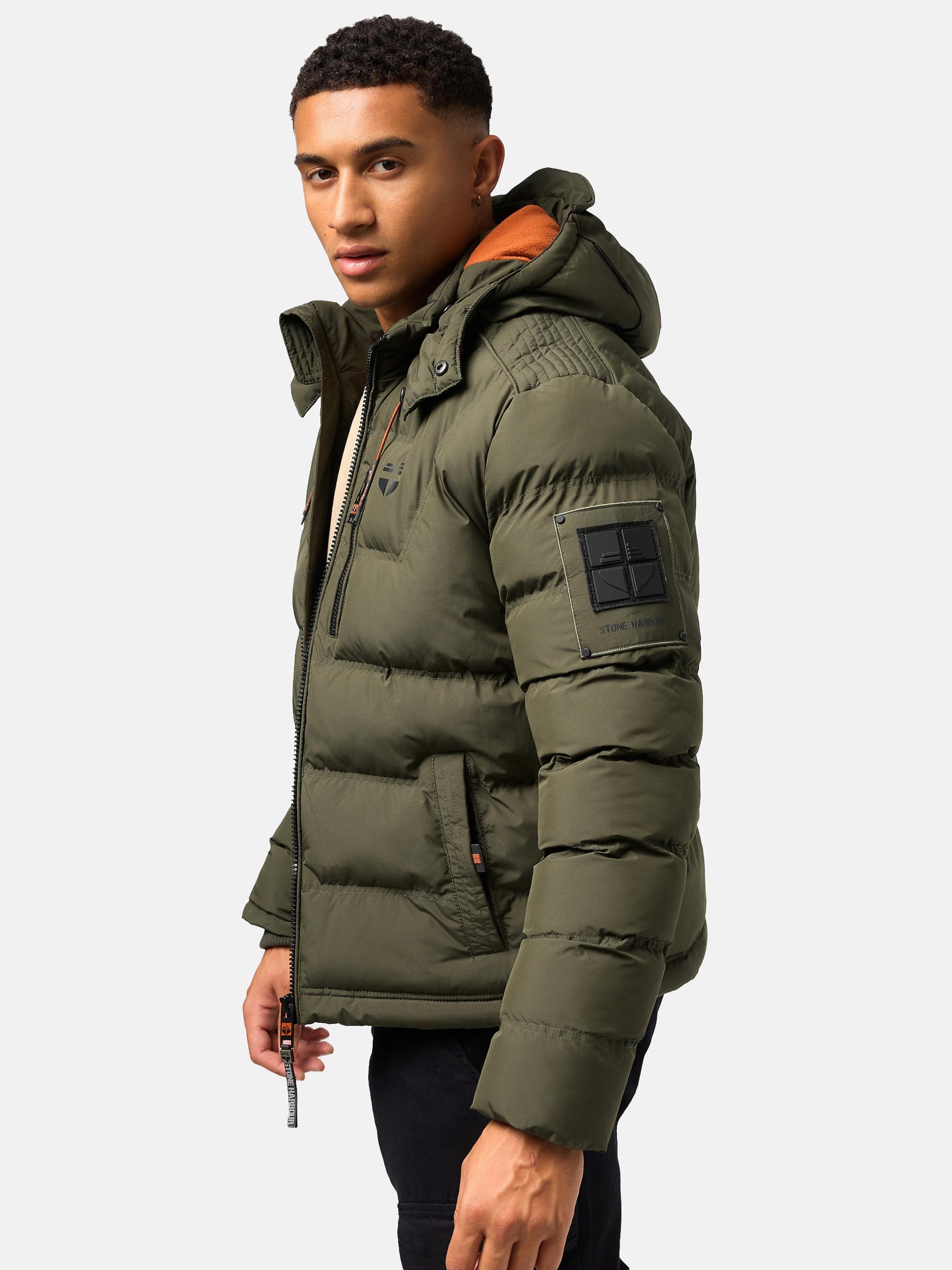 Kurze Winter Steppjacke "Arvidoo" Olive