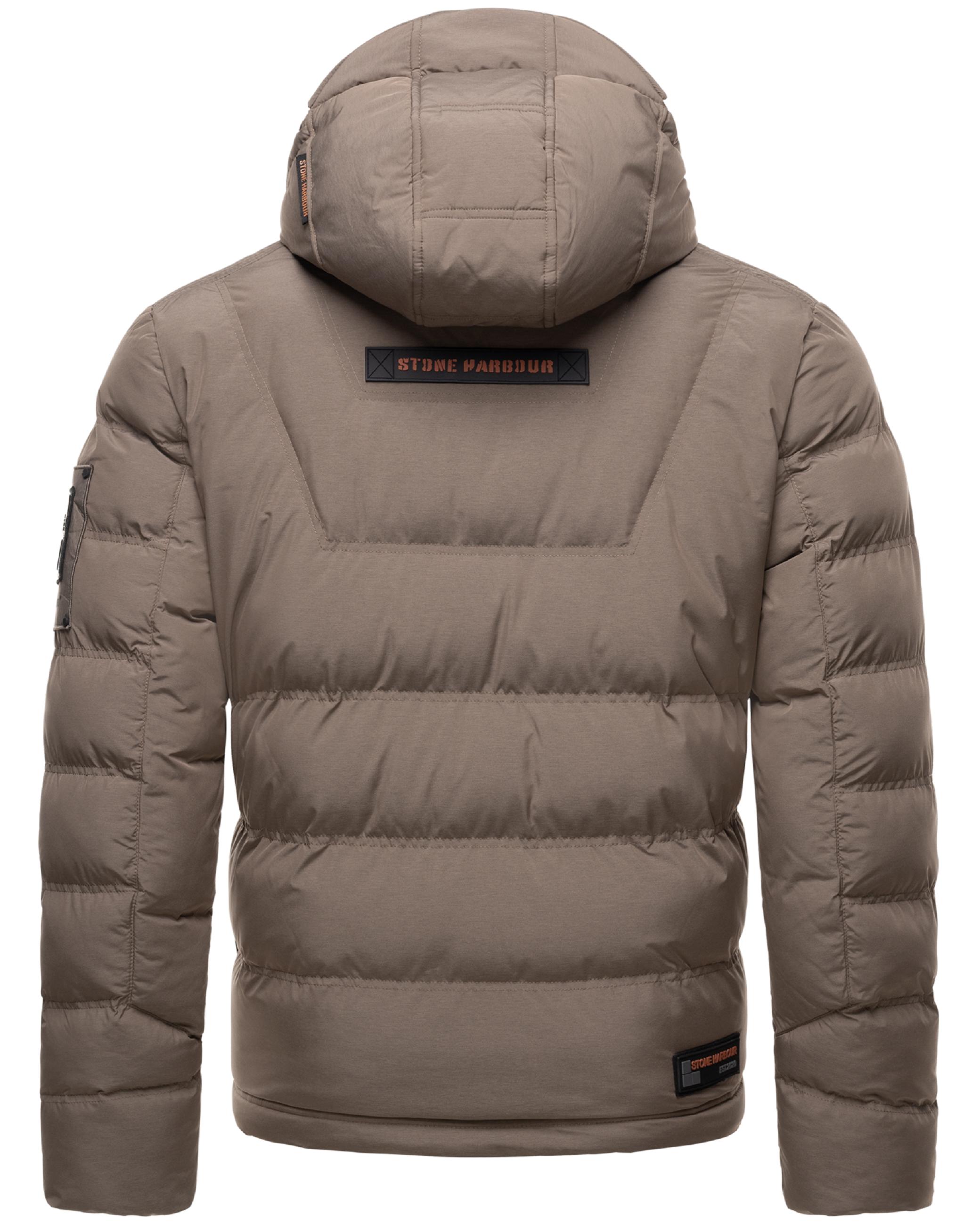 Kurze Winter Steppjacke "Arvidoo" Stone Brown