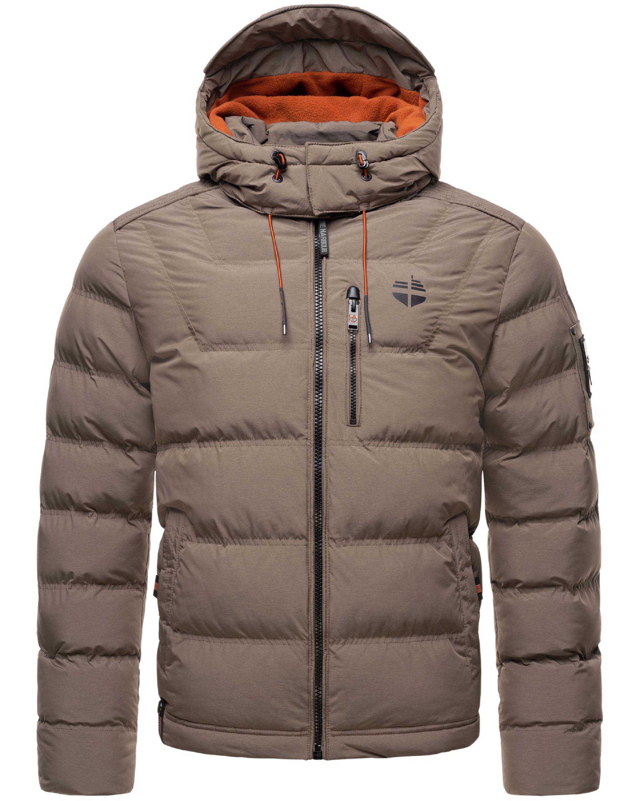 Kurze Winter Steppjacke "Arvidoo" Stone Brown