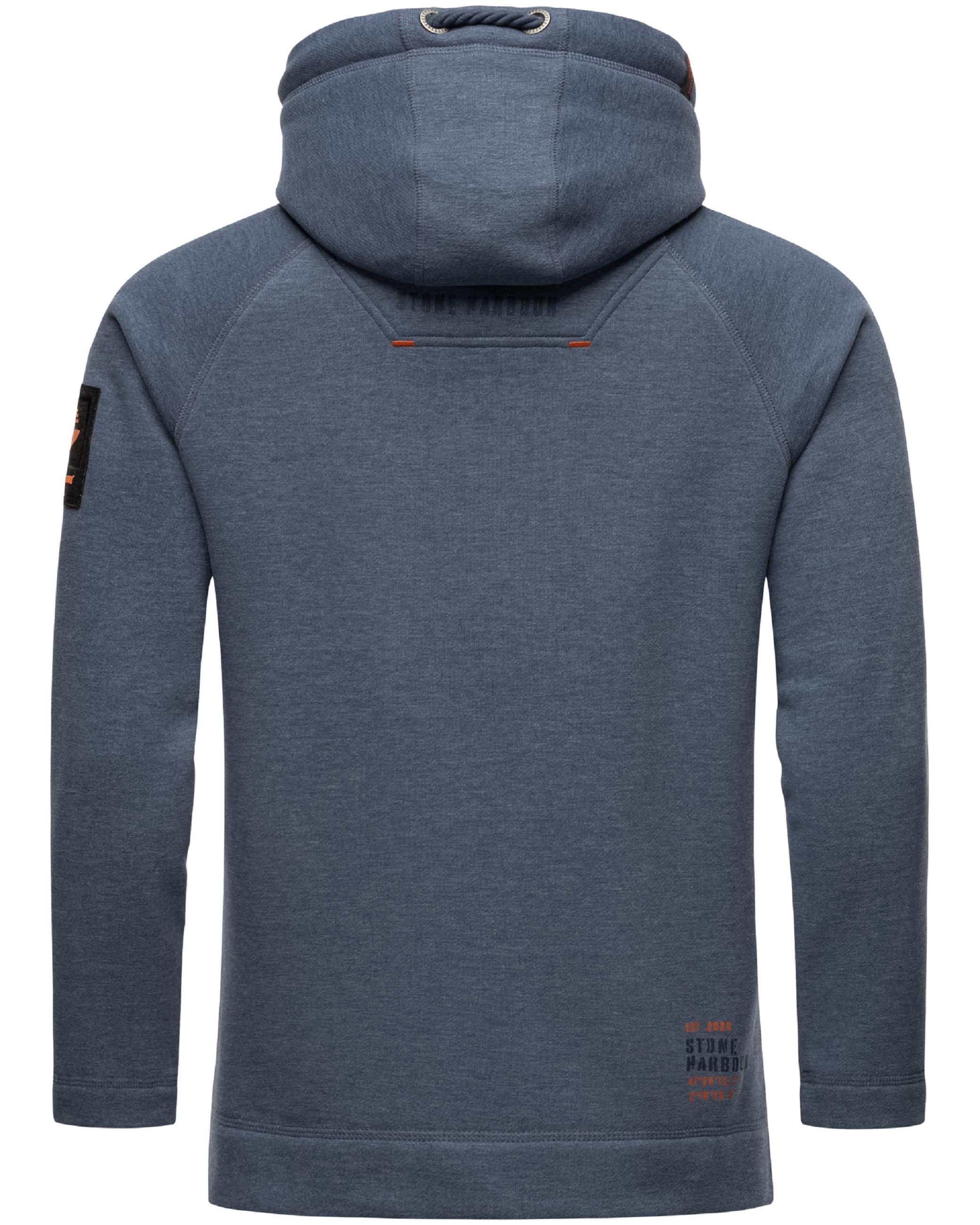 Sportlicher Hoodie "Caspian Sailor" Dusty Blue Melange