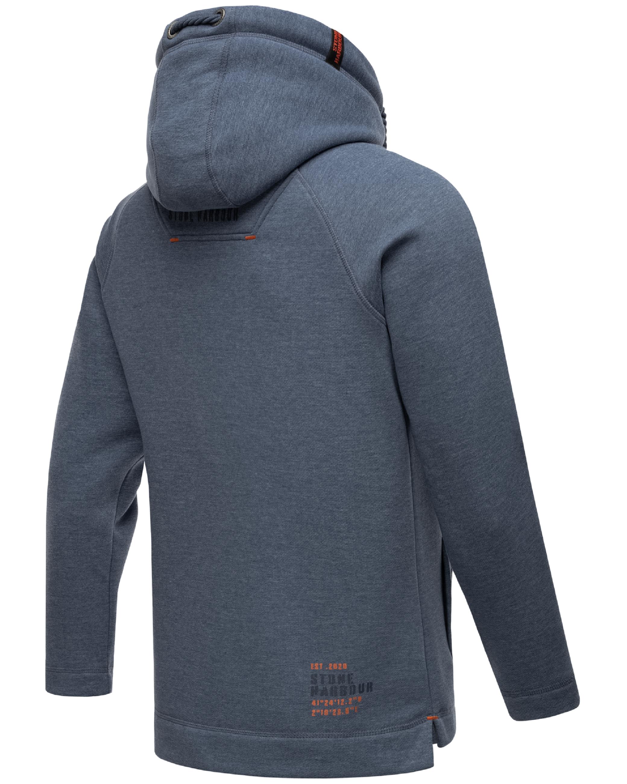 Sportlicher Hoodie "Caspian Sailor" Dusty Blue Melange