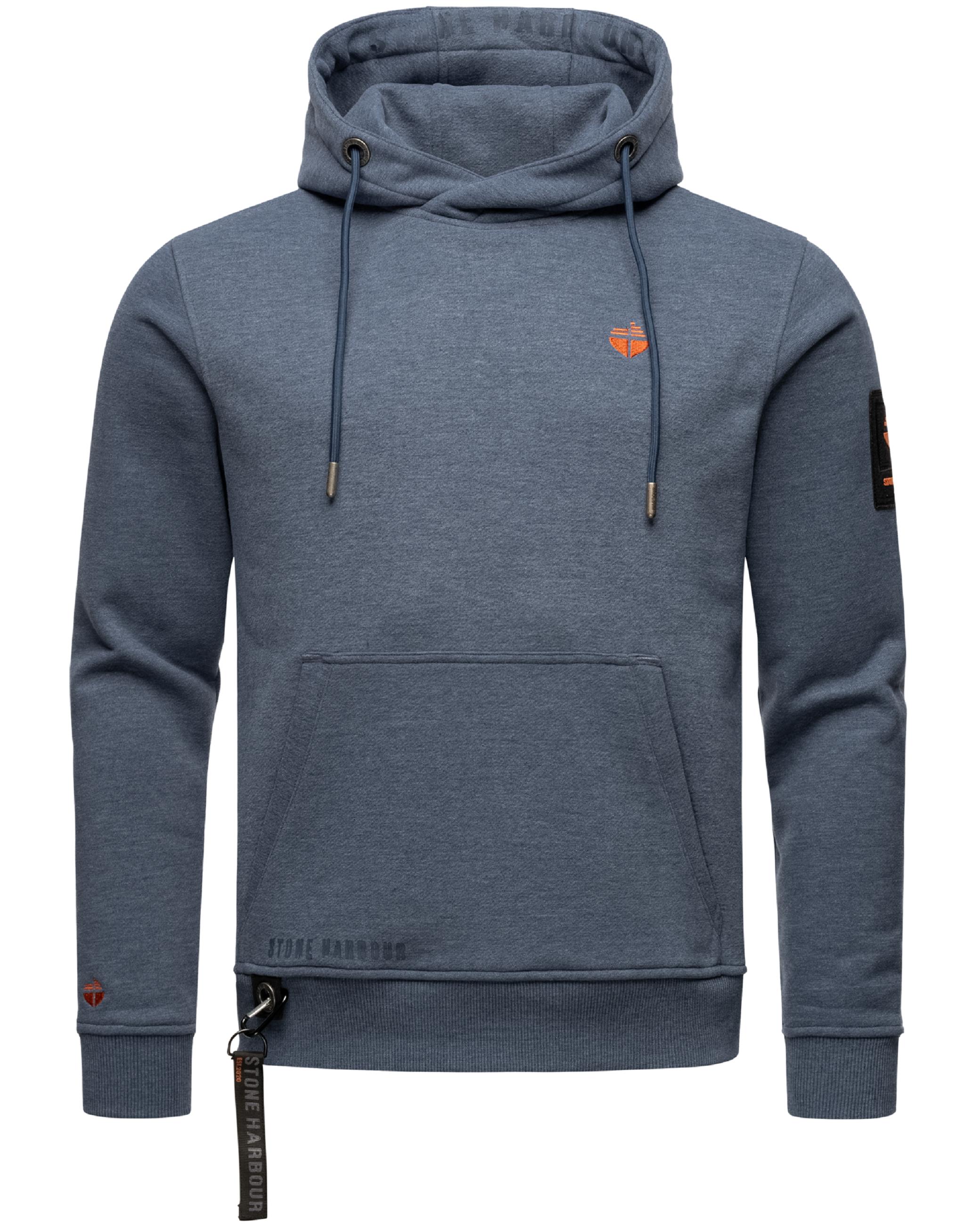 Sportlicher Hoodie "Crazy Frank" Dusty Blue Melange