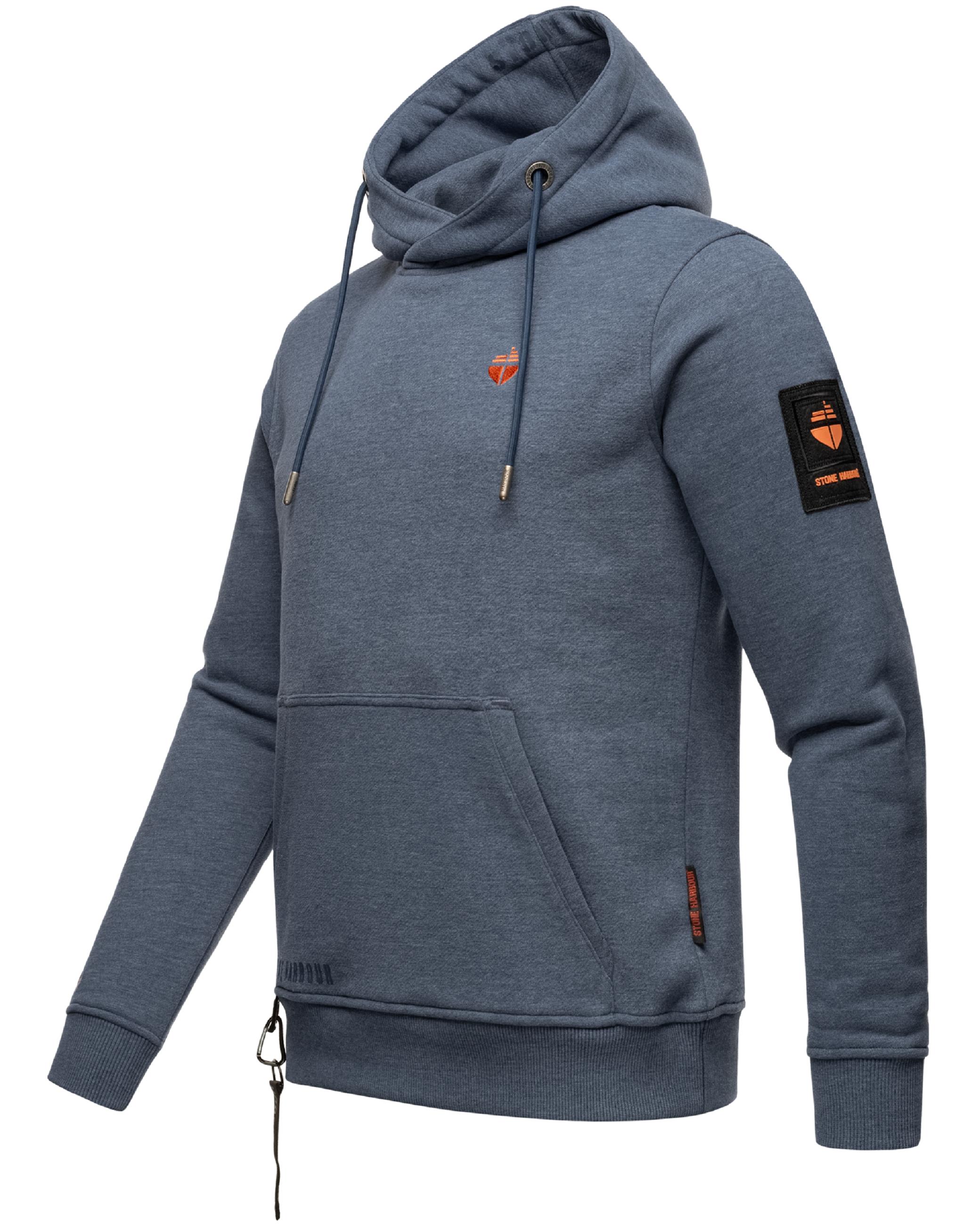 Sportlicher Hoodie "Crazy Frank" Dusty Blue Melange