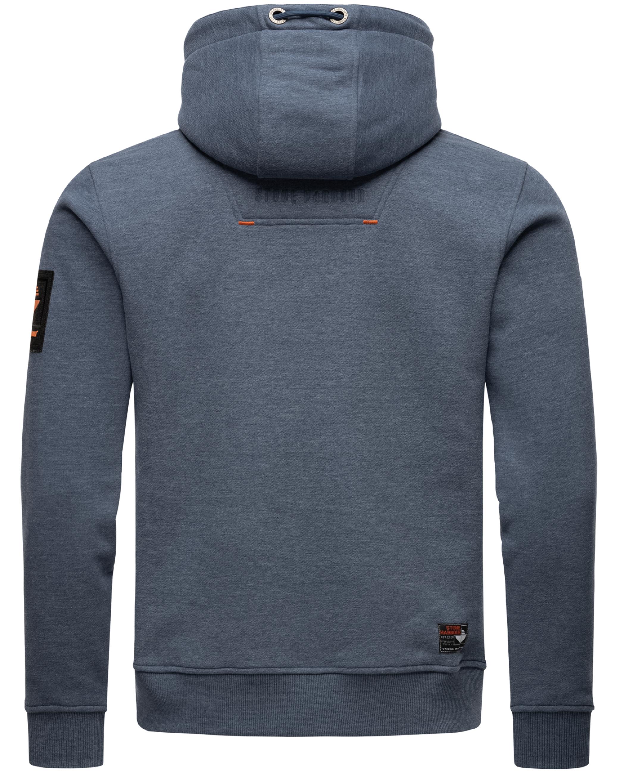 Sportlicher Hoodie "Crazy Frank" Dusty Blue Melange