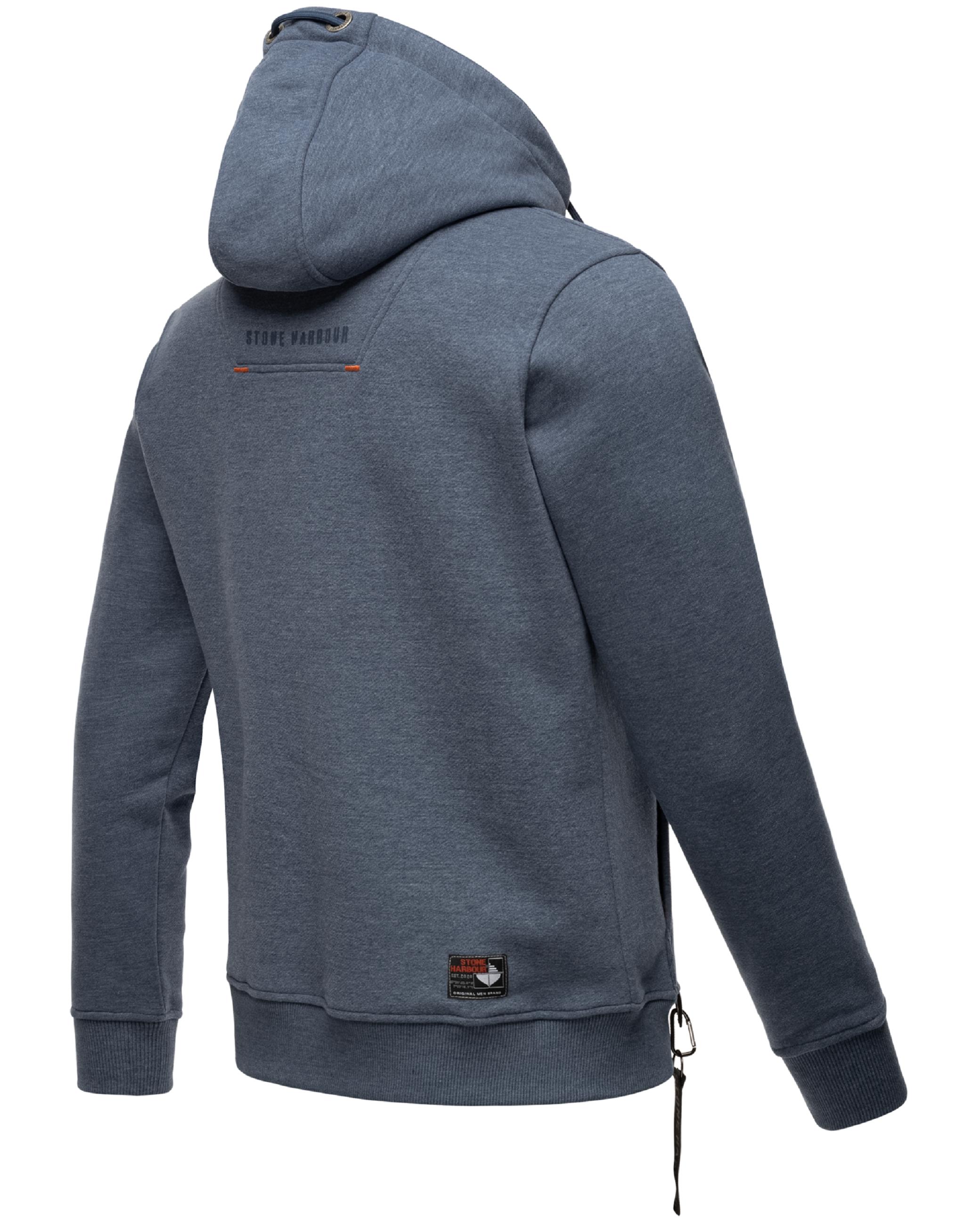 Sportlicher Hoodie "Crazy Frank" Dusty Blue Melange