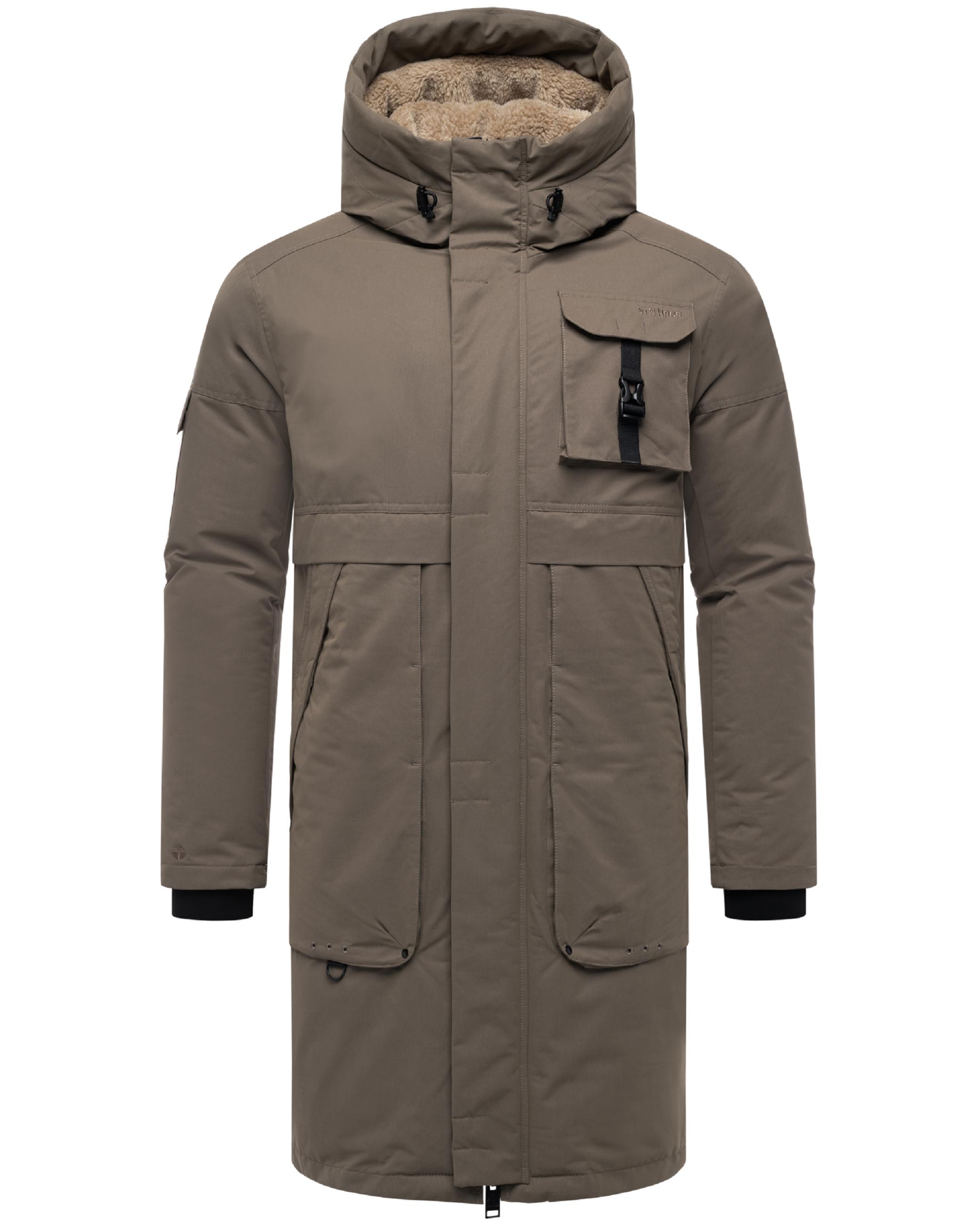 Wasserabweisender Wintermantel "Cyriaan XX" Stone Brown