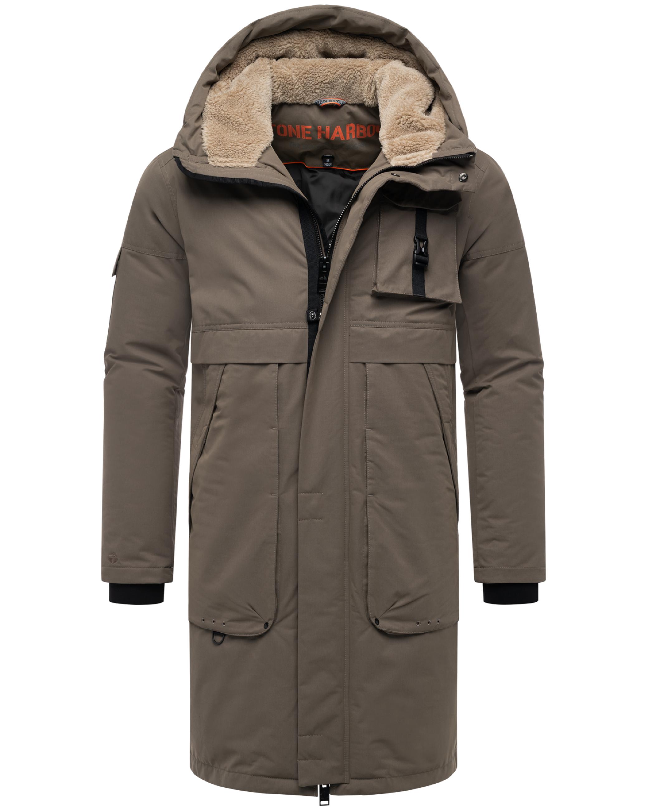 Wasserabweisender Wintermantel "Cyriaan XX" Stone Brown