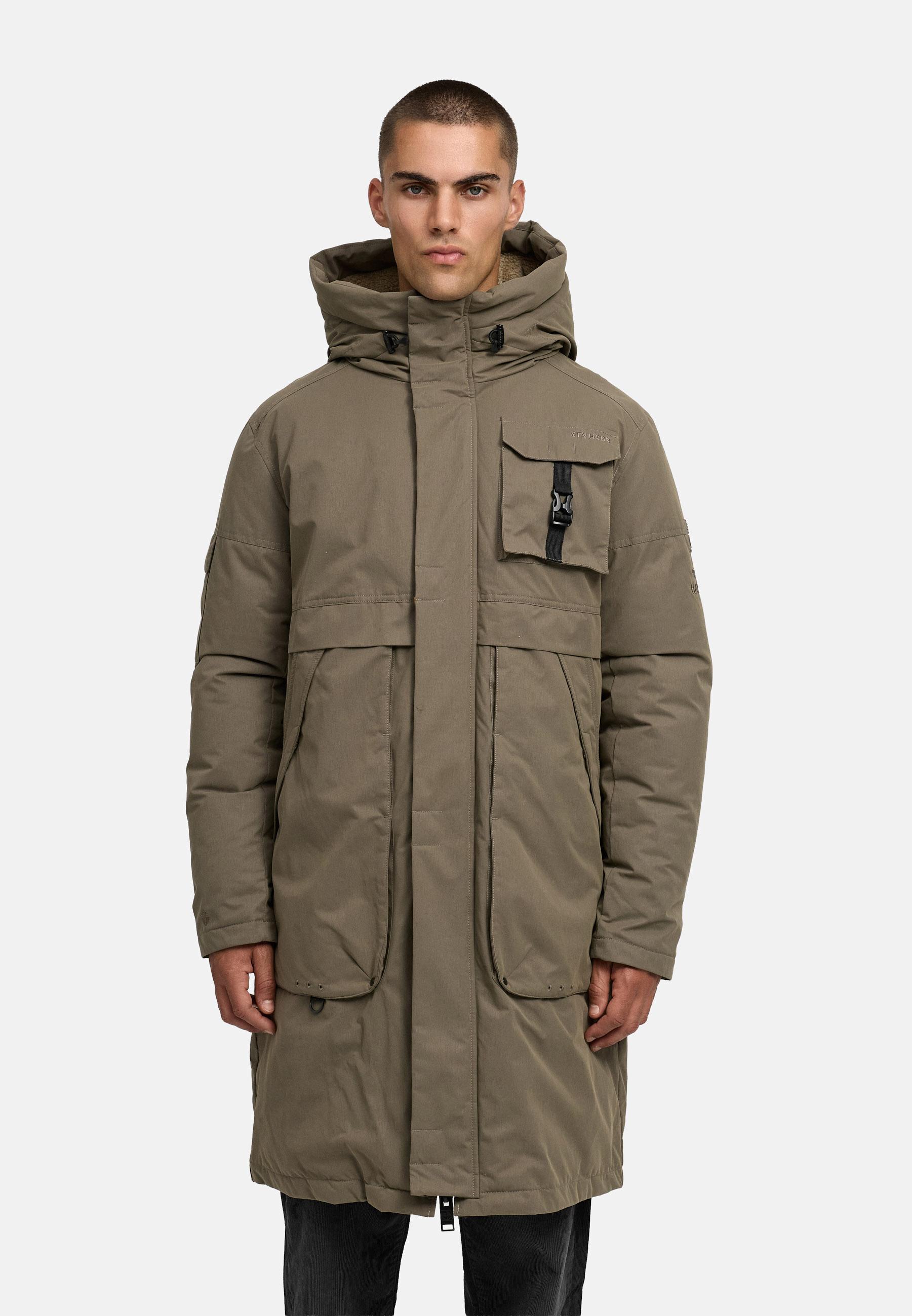 Wasserabweisender Wintermantel "Cyriaan XX" Stone Brown