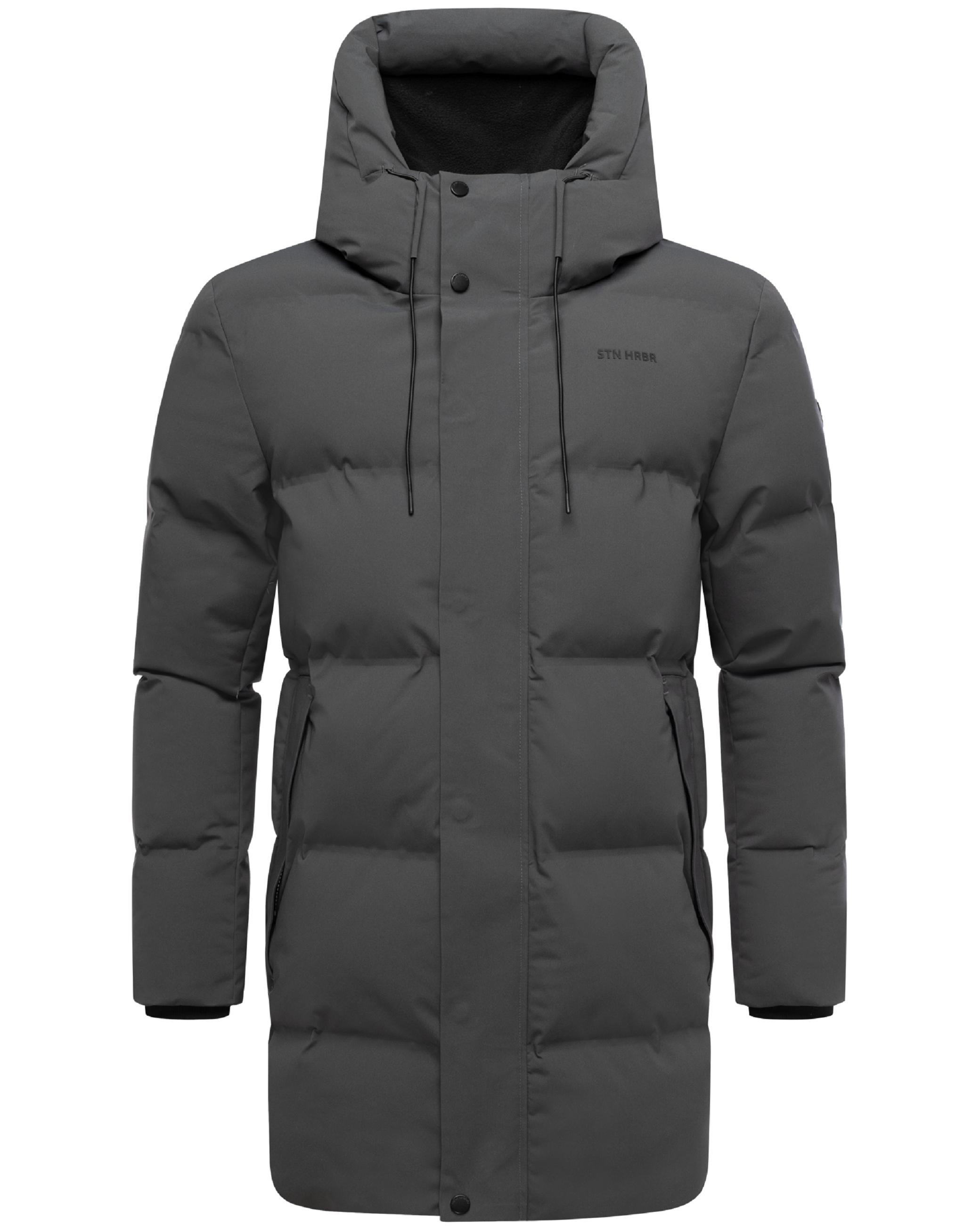 Gesteppter Kurzmantel mit Kapuze "Darianoo XX" Anthracite