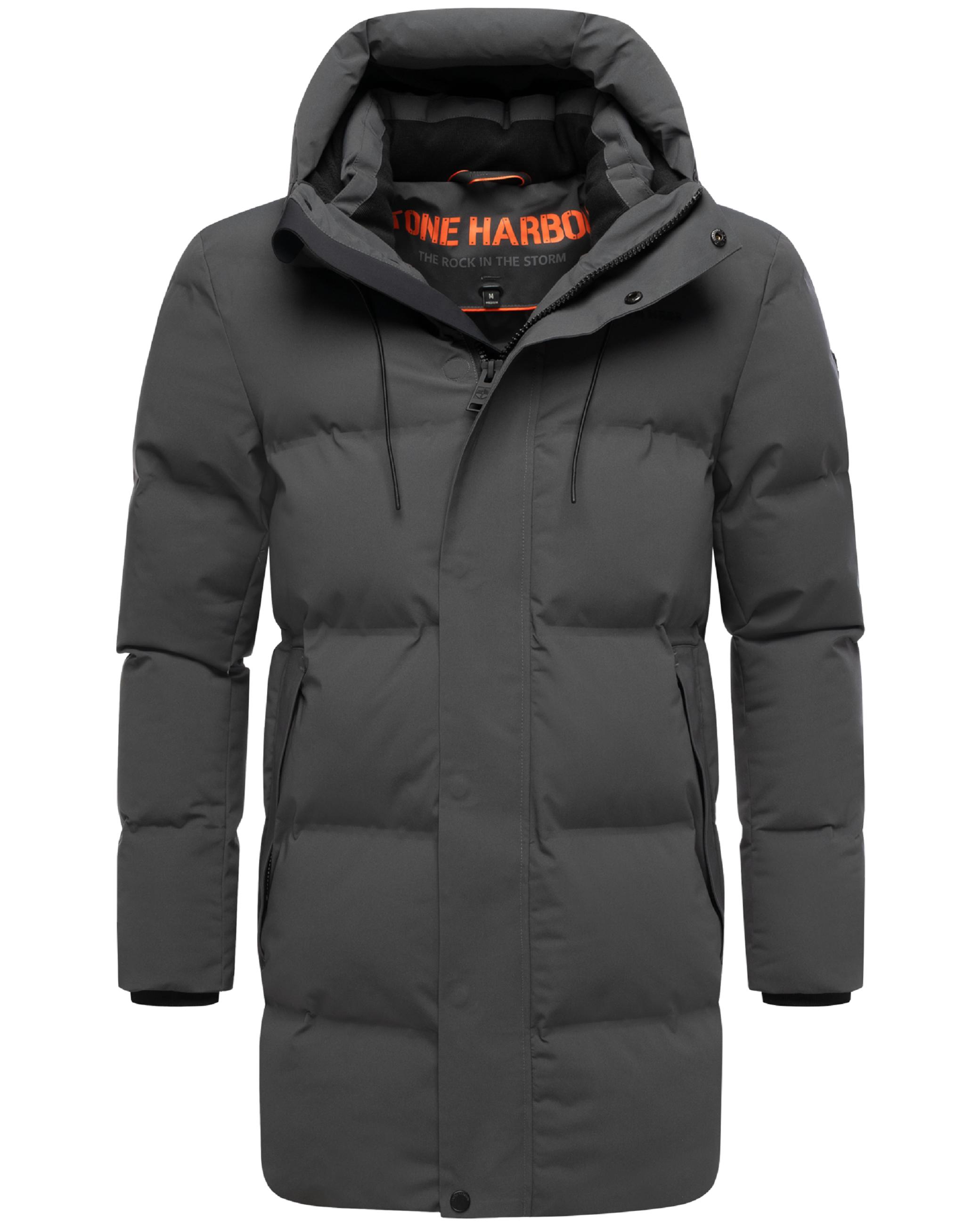 Gesteppter Kurzmantel mit Kapuze "Darianoo XX" Anthracite
