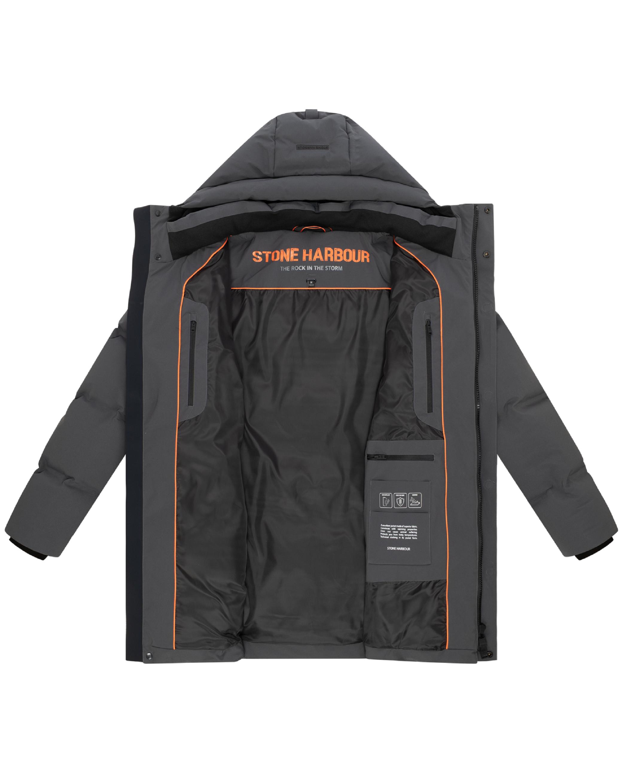 Gesteppter Kurzmantel mit Kapuze "Darianoo XX" Anthracite