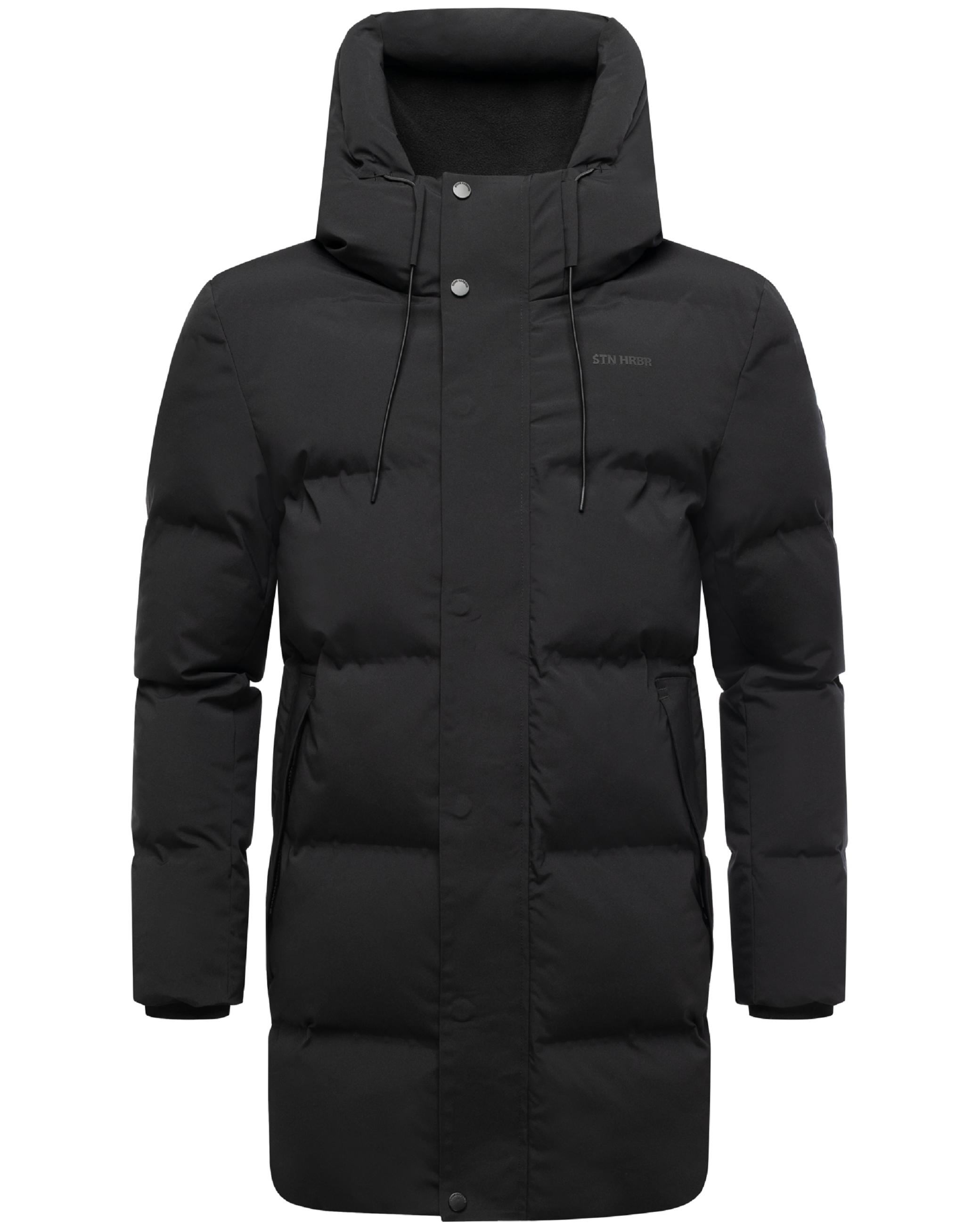 Gesteppter Kurzmantel mit Kapuze "Darianoo XX" Black
