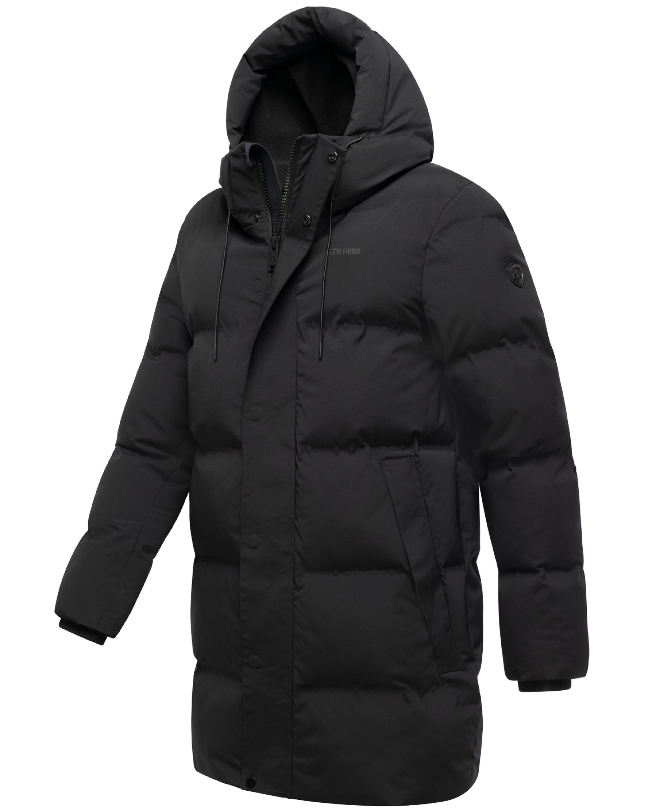 Gesteppter Kurzmantel mit Kapuze "Darianoo XX" Black