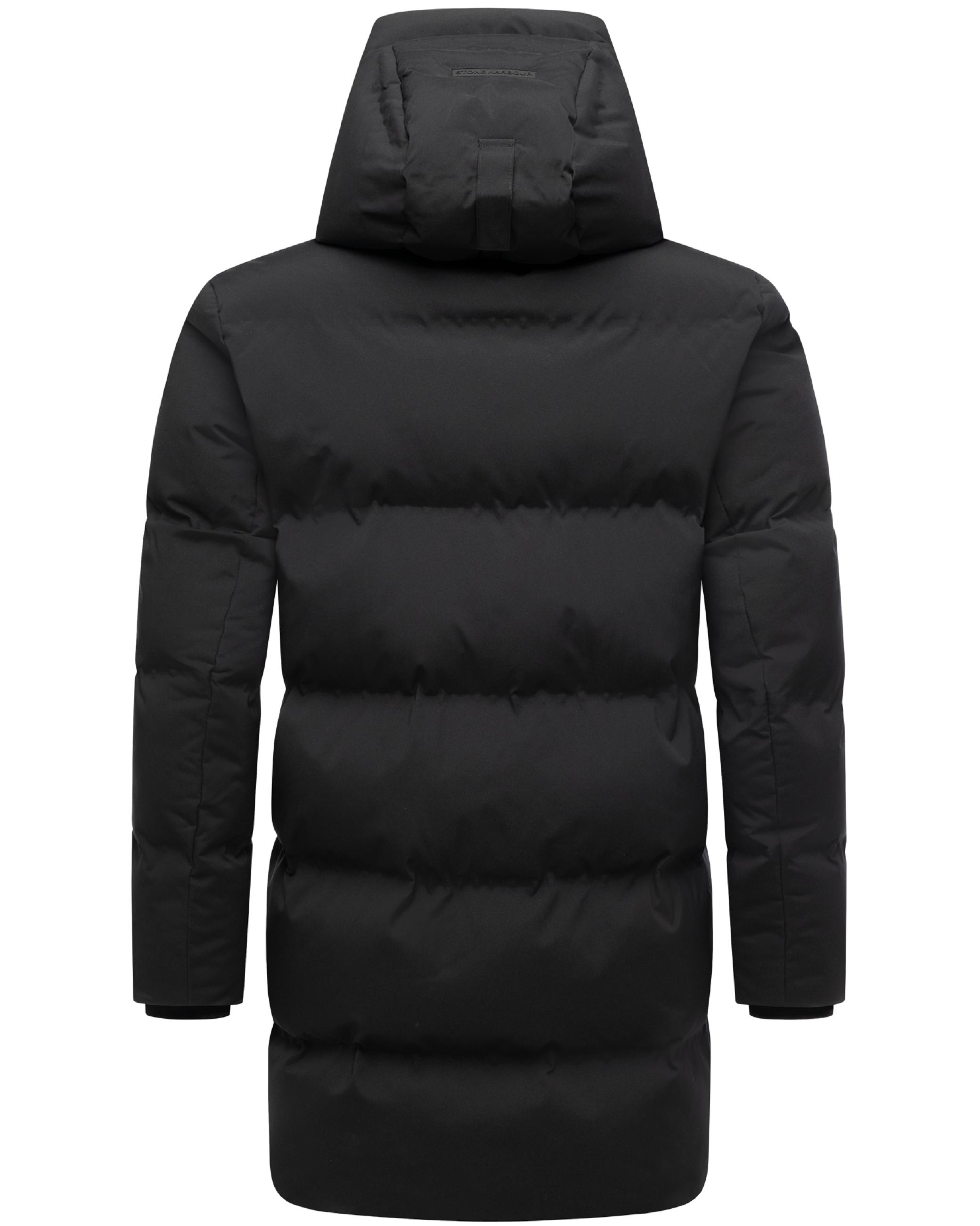 Gesteppter Kurzmantel mit Kapuze "Darianoo XX" Black