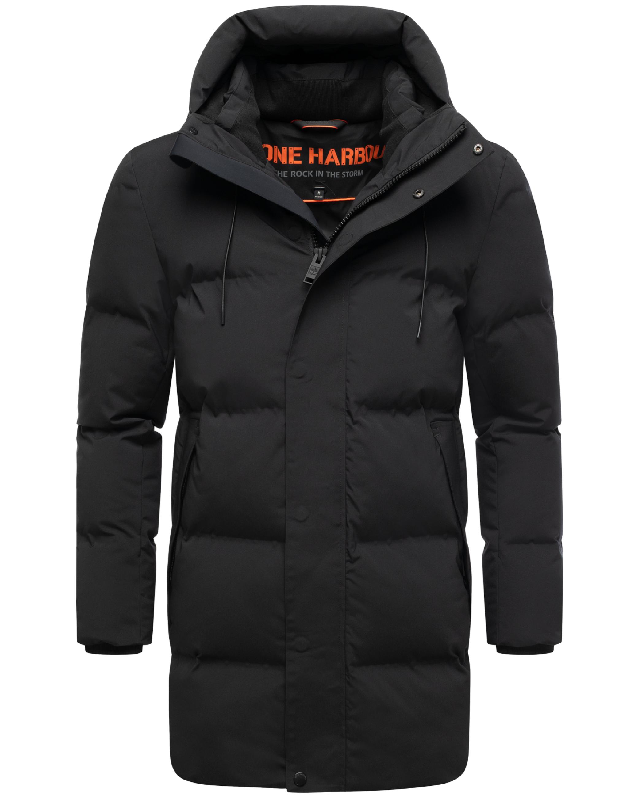Gesteppter Kurzmantel mit Kapuze "Darianoo XX" Black