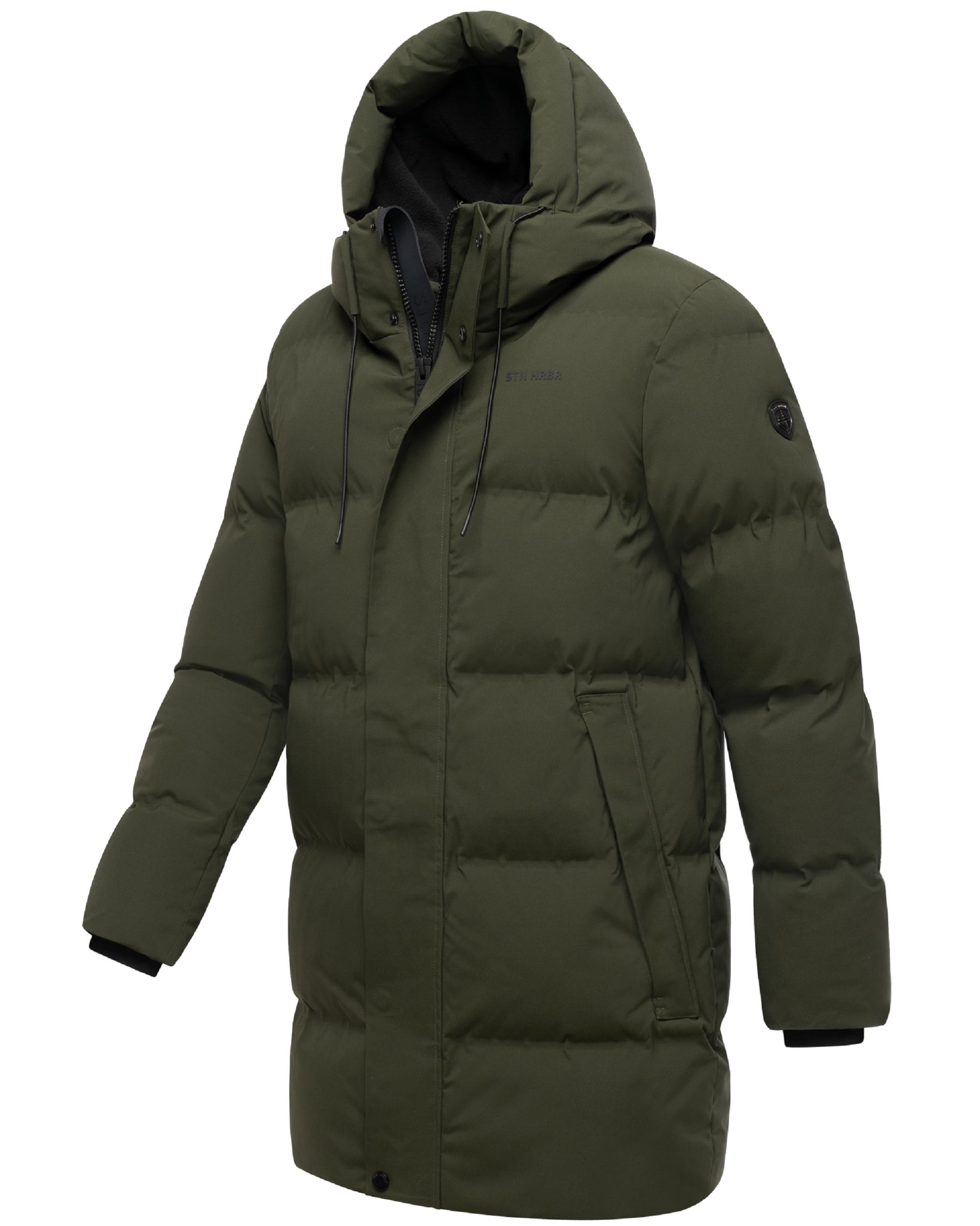 Gesteppter Kurzmantel mit Kapuze "Darianoo XX" Dark Olive