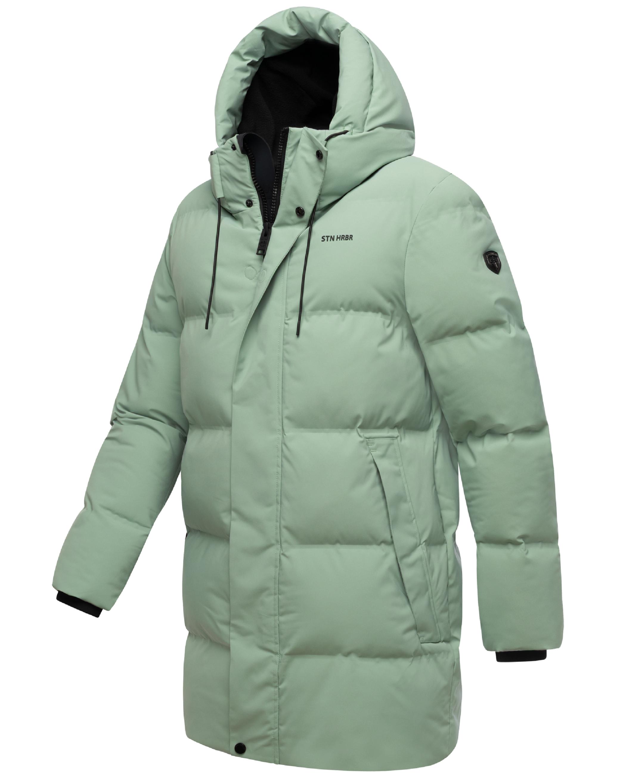 Gesteppter Kurzmantel mit Kapuze "Darianoo XX" Ice Green