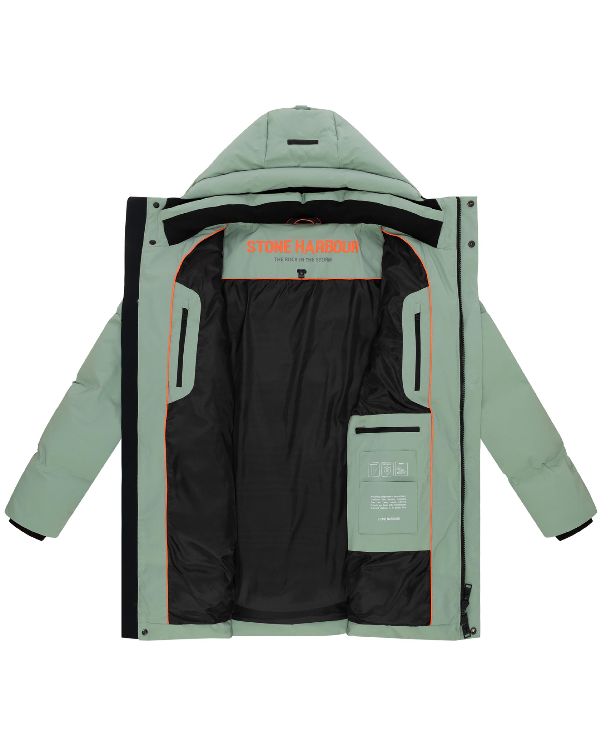 Gesteppter Kurzmantel mit Kapuze "Darianoo XX" Ice Green