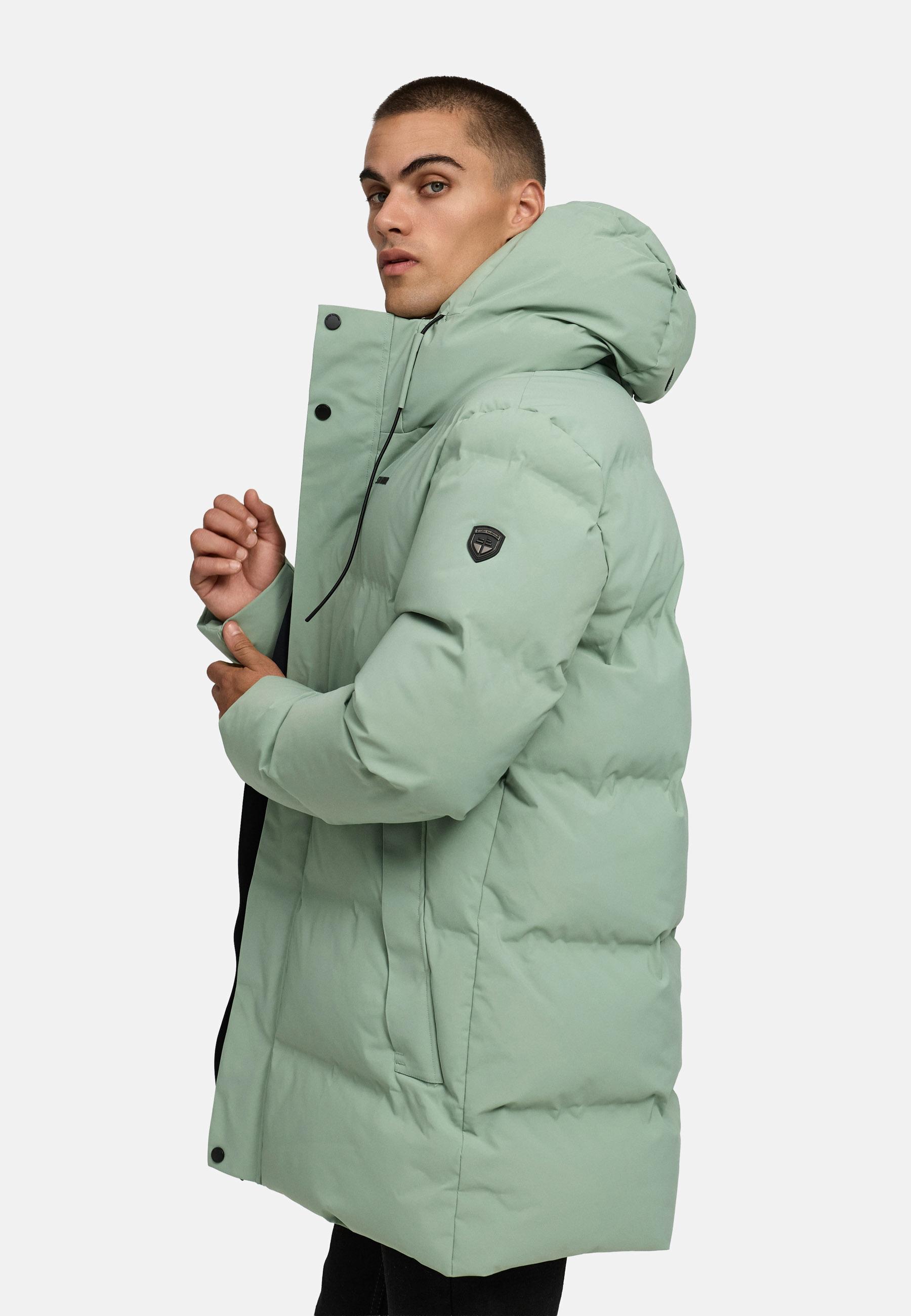 Gesteppter Kurzmantel mit Kapuze "Darianoo XX" Ice Green