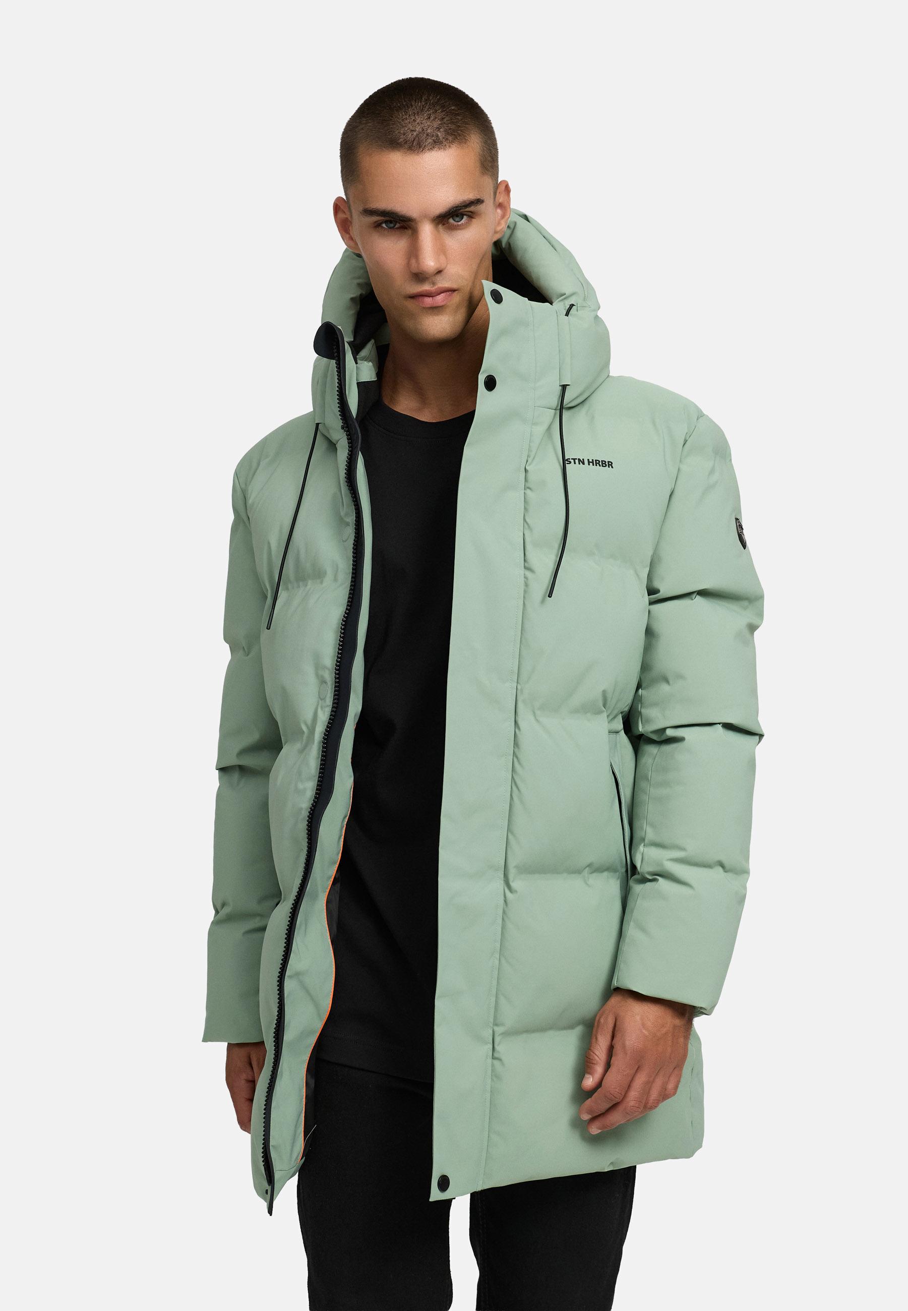 Gesteppter Kurzmantel mit Kapuze "Darianoo XX" Ice Green