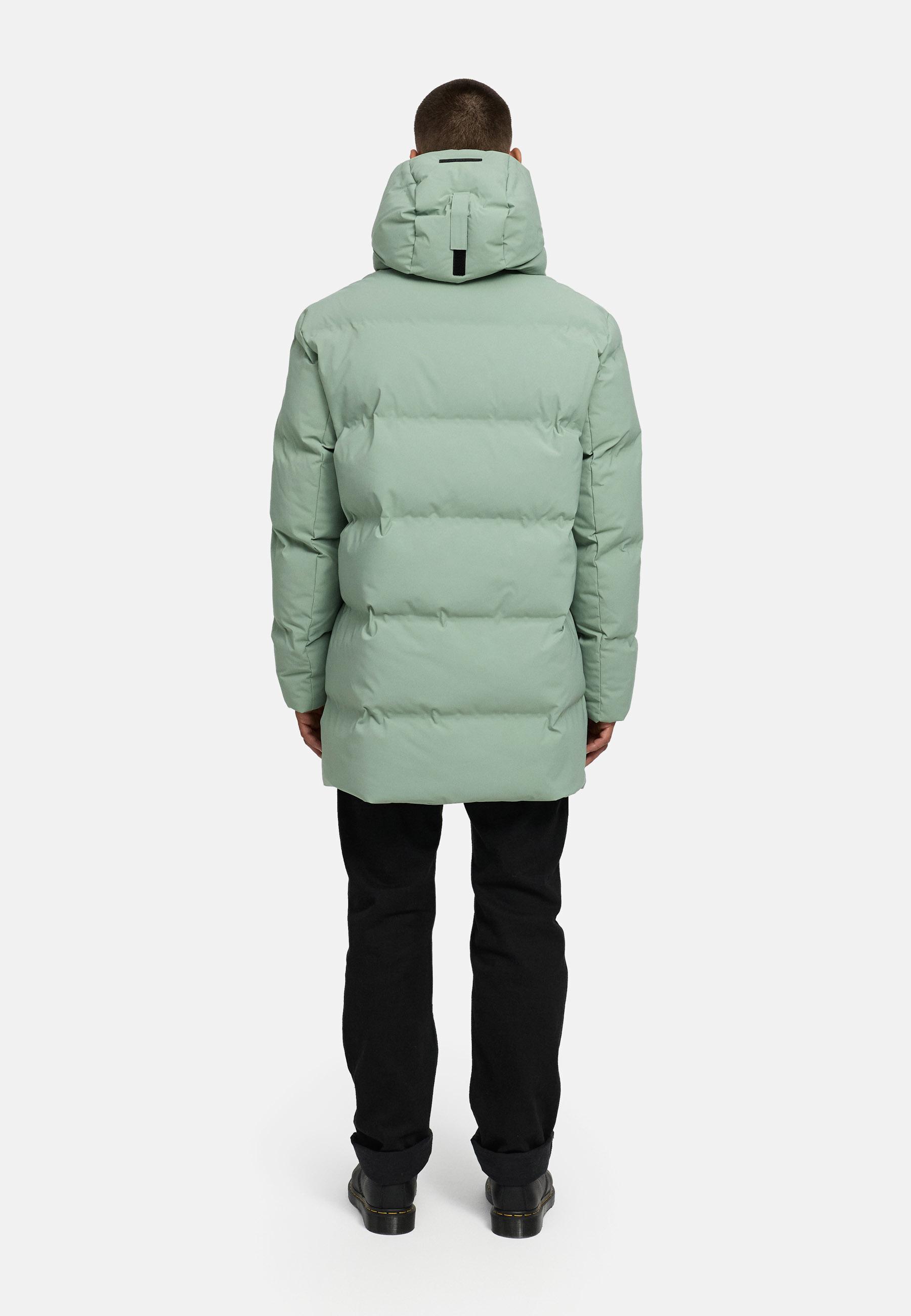 Gesteppter Kurzmantel mit Kapuze "Darianoo XX" Ice Green