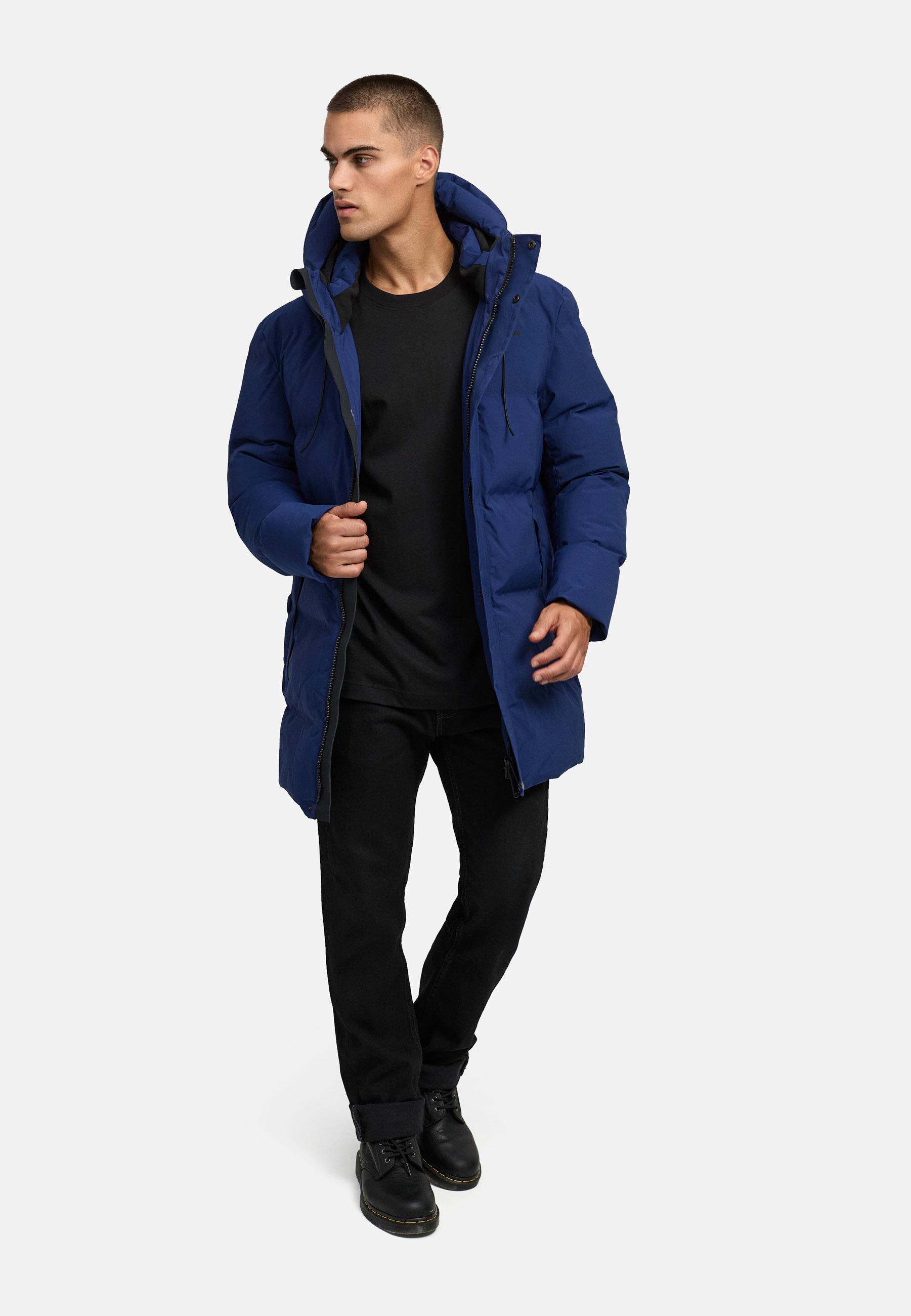Gesteppter Kurzmantel mit Kapuze "Darianoo XX" Navy