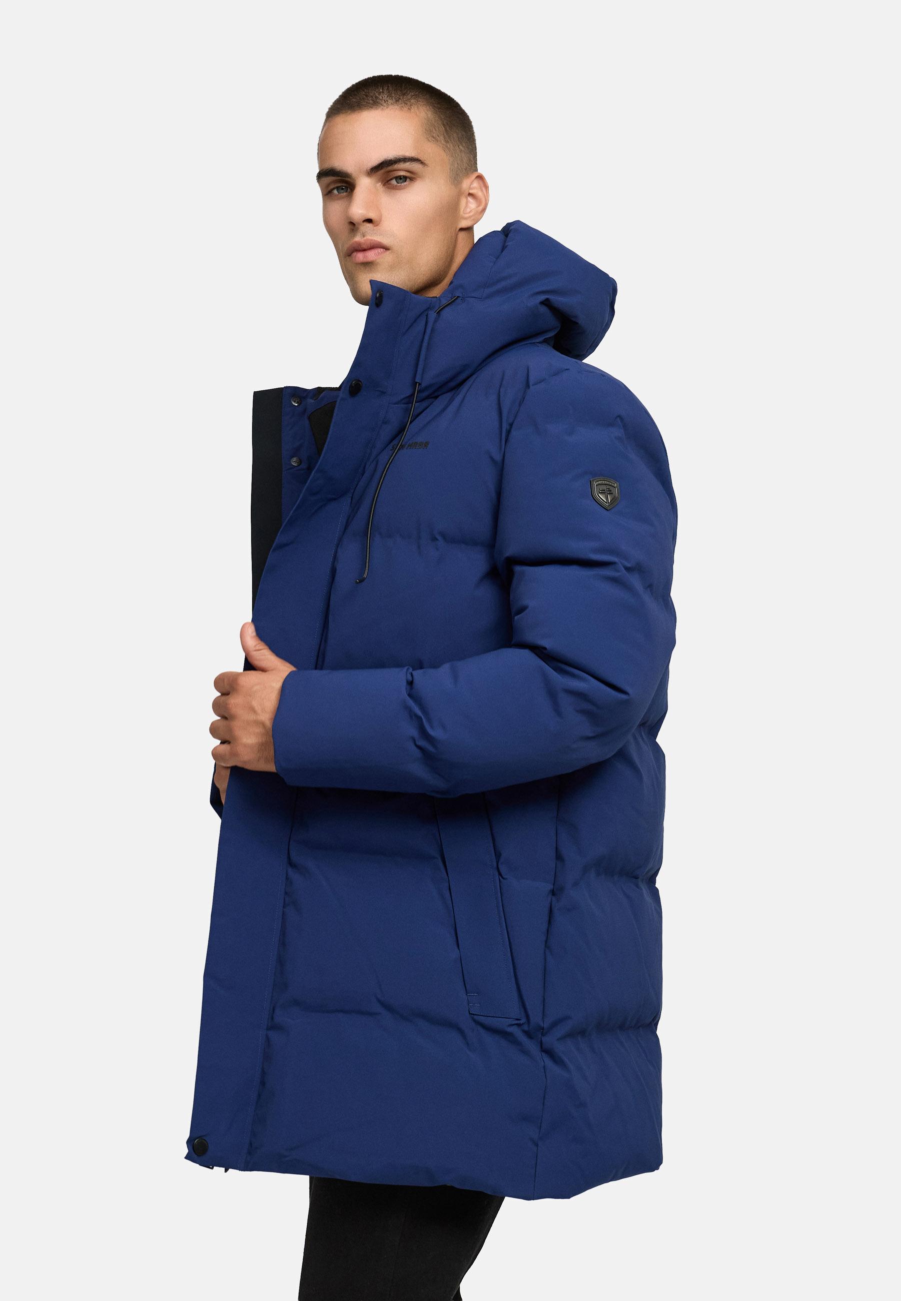 Gesteppter Kurzmantel mit Kapuze "Darianoo XX" Navy