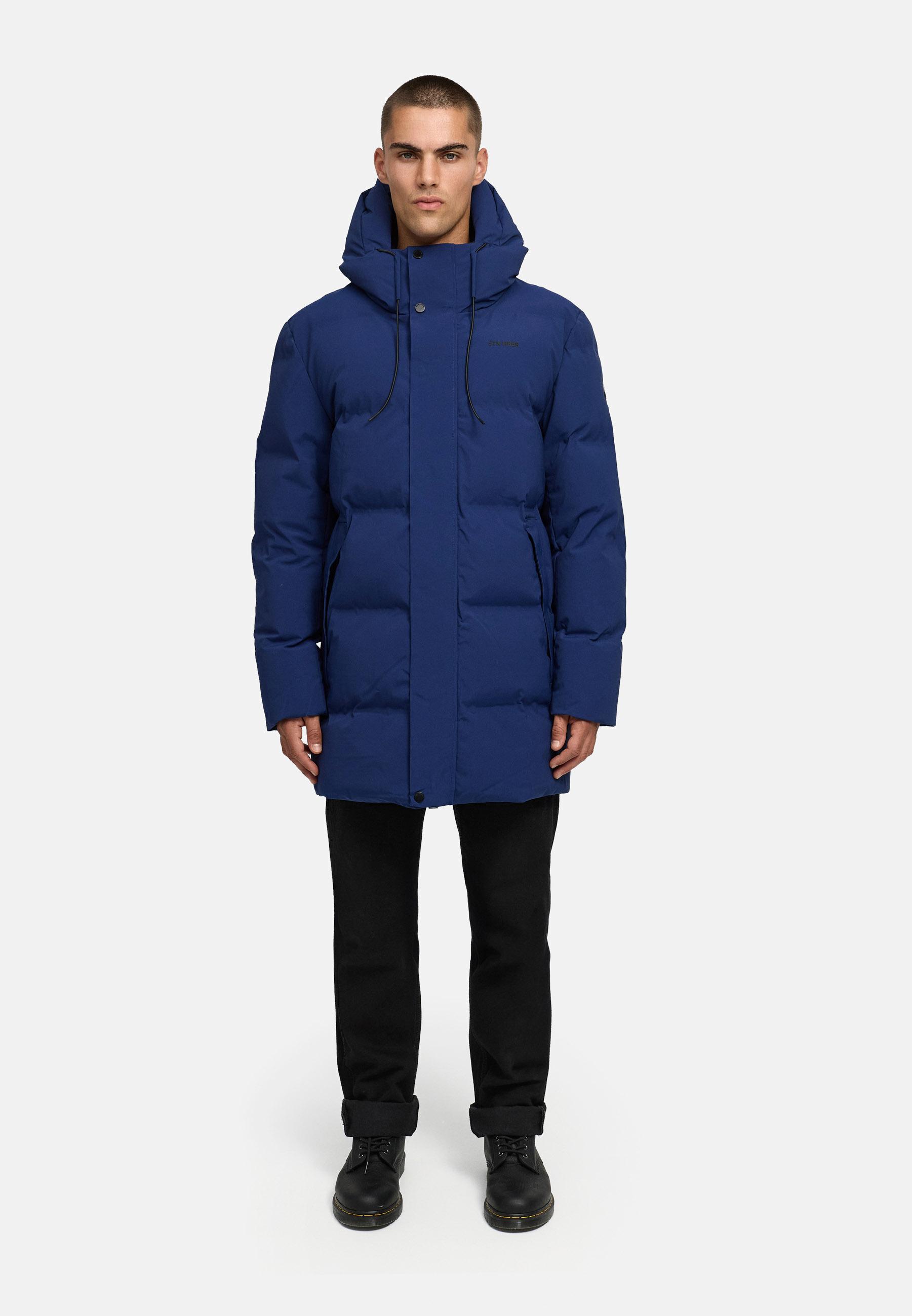 Gesteppter Kurzmantel mit Kapuze "Darianoo XX" Navy