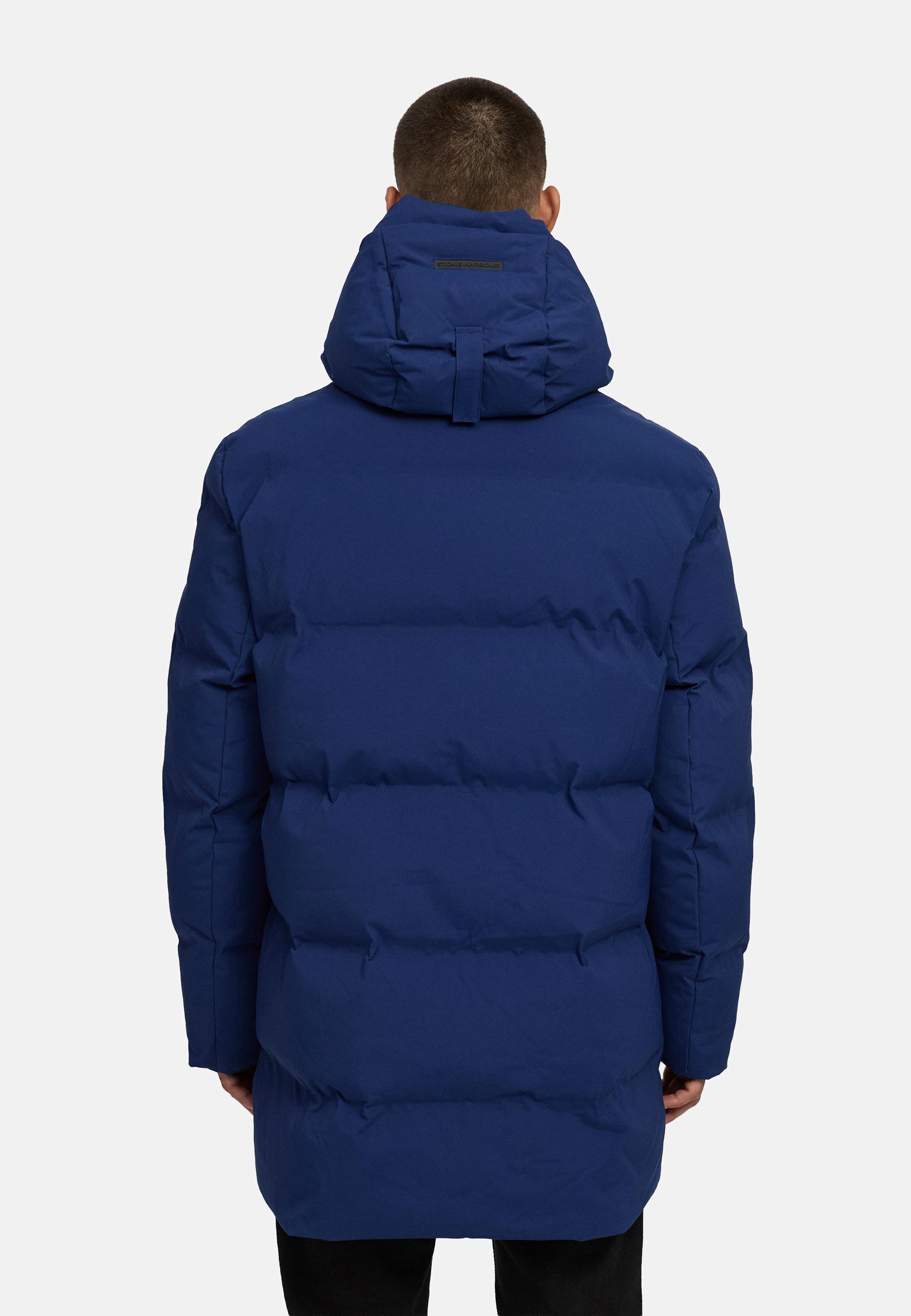 Gesteppter Kurzmantel mit Kapuze "Darianoo XX" Navy