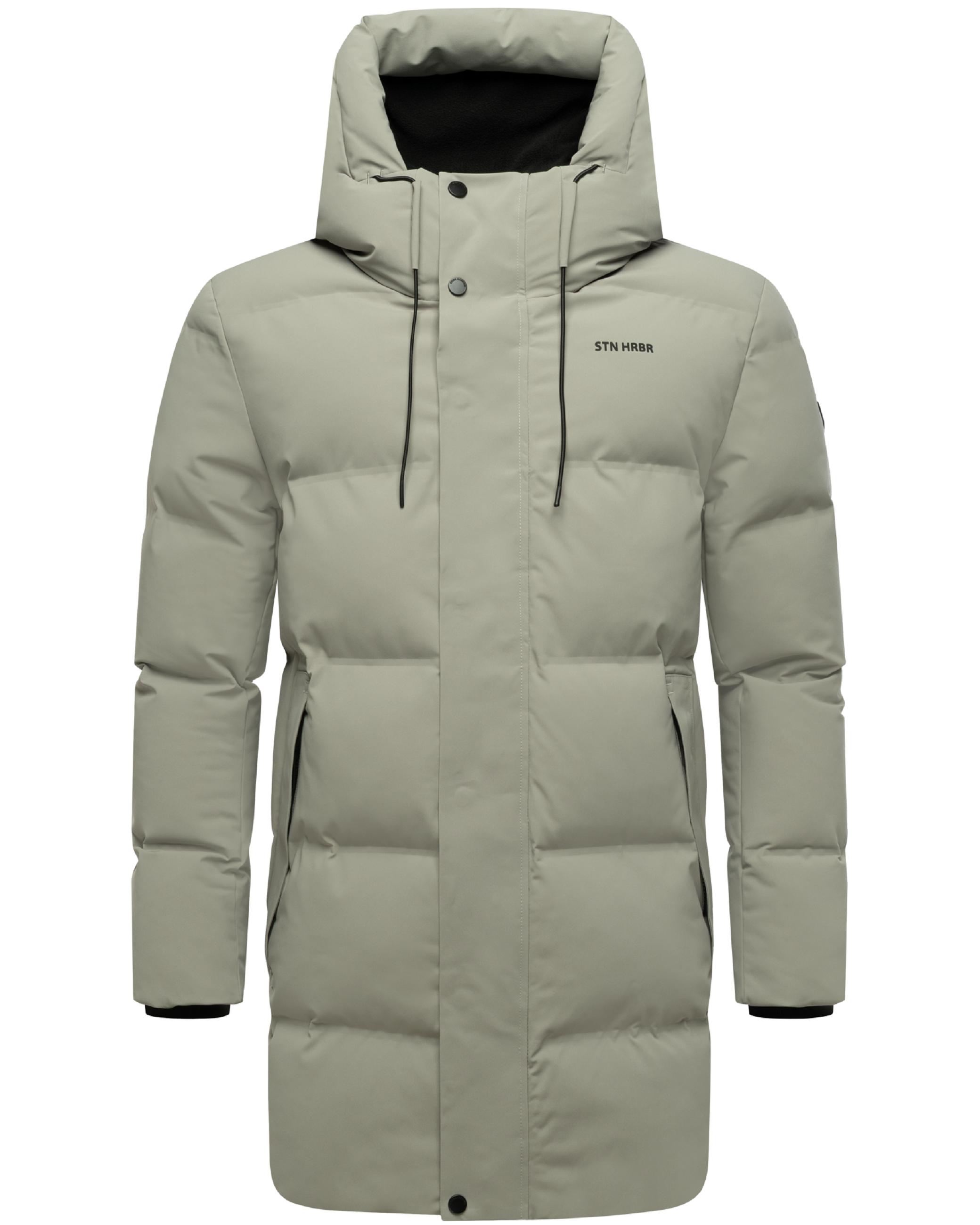 Gesteppter Kurzmantel mit Kapuze "Darianoo XX" Silver Grey