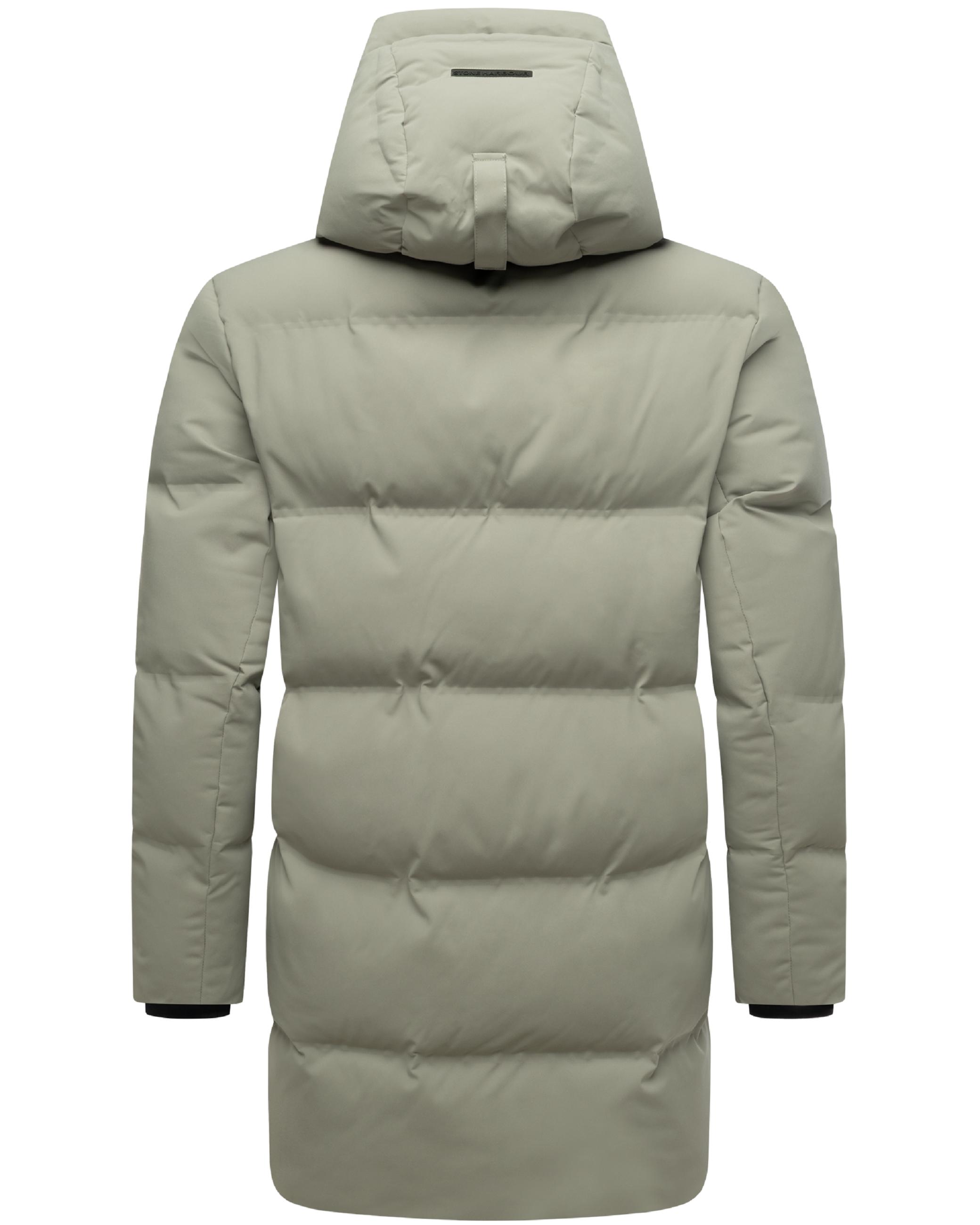 Gesteppter Kurzmantel mit Kapuze "Darianoo XX" Silver Grey