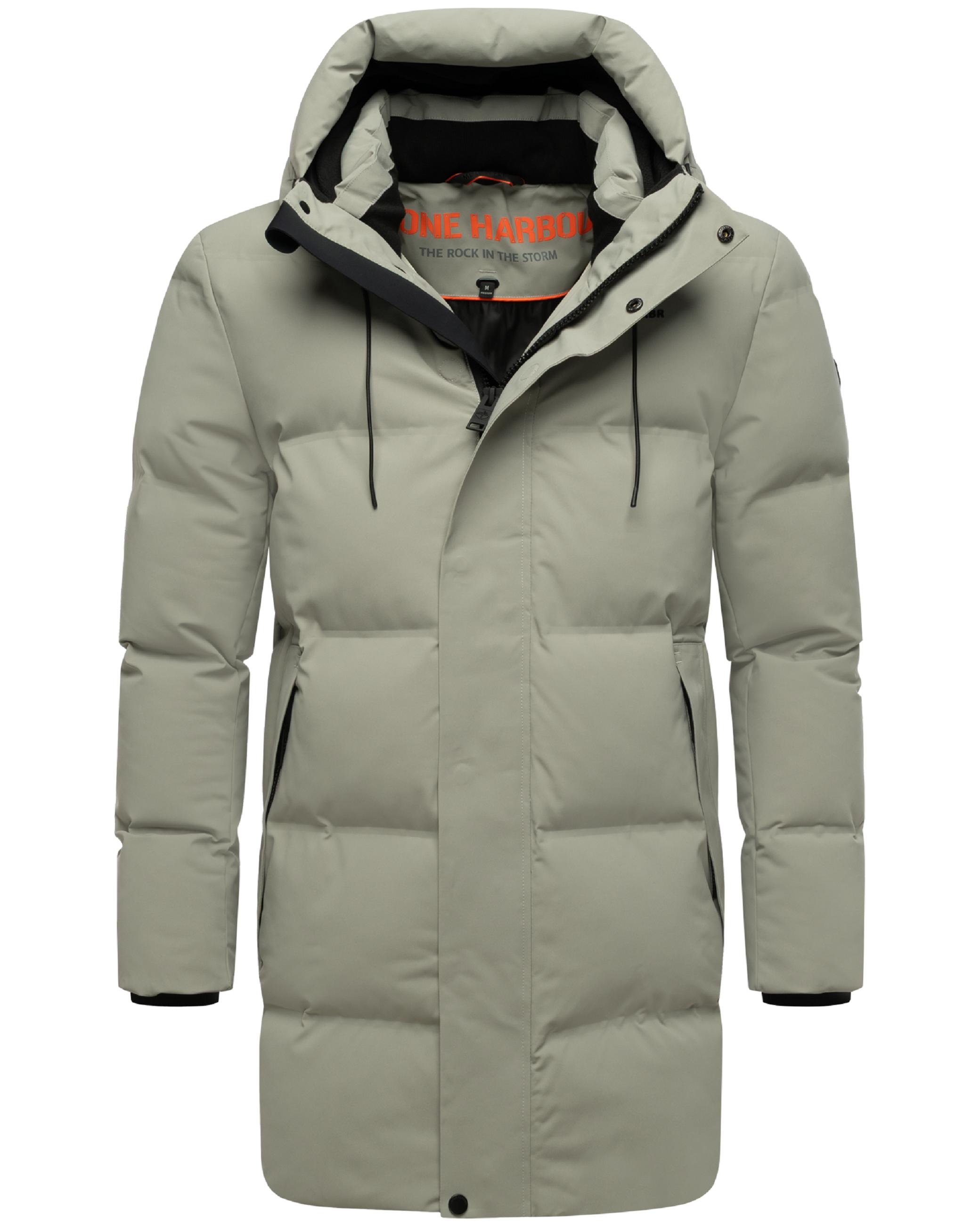 Gesteppter Kurzmantel mit Kapuze "Darianoo XX" Silver Grey