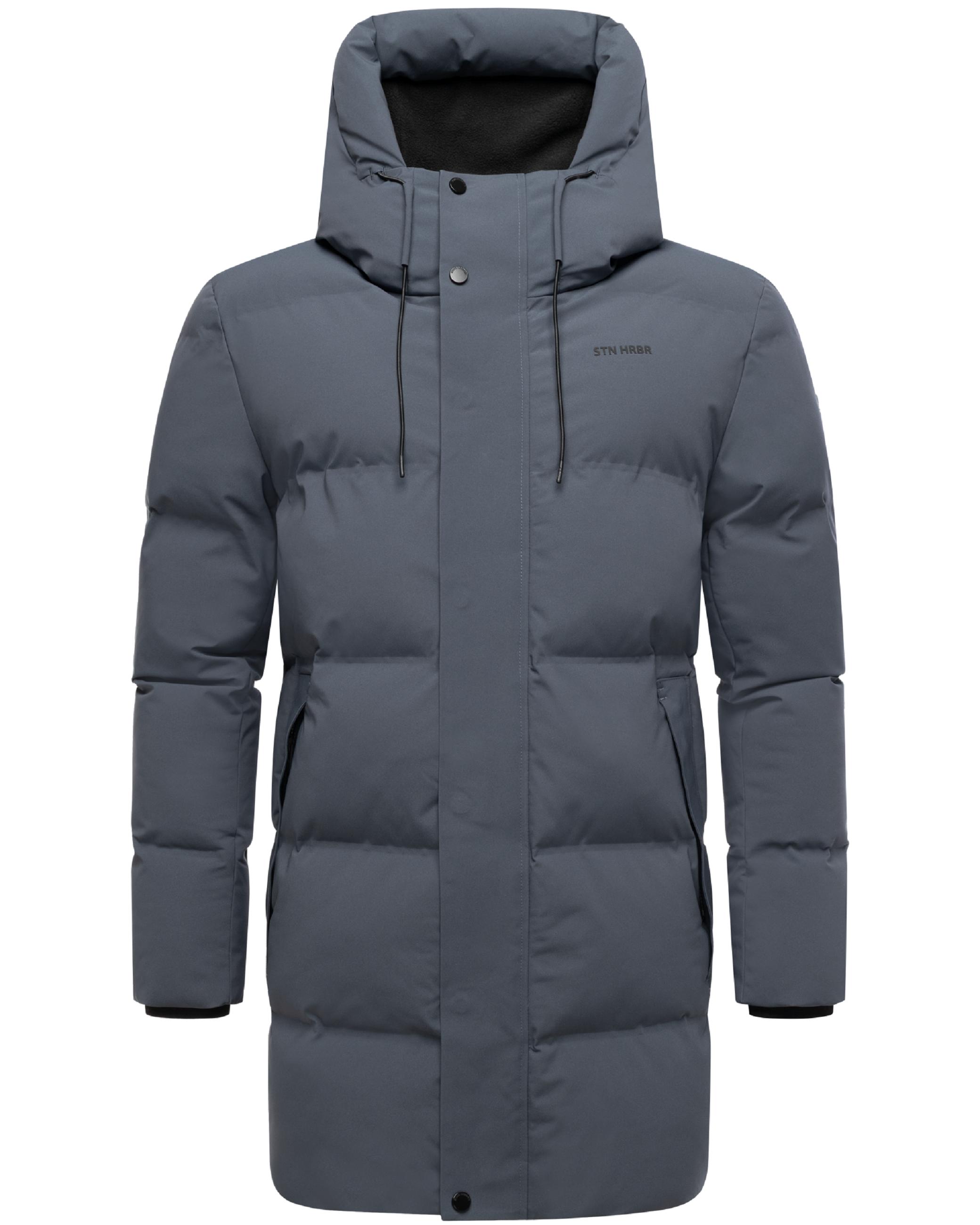 Gesteppter Kurzmantel mit Kapuze "Darianoo XX" Stone Blue