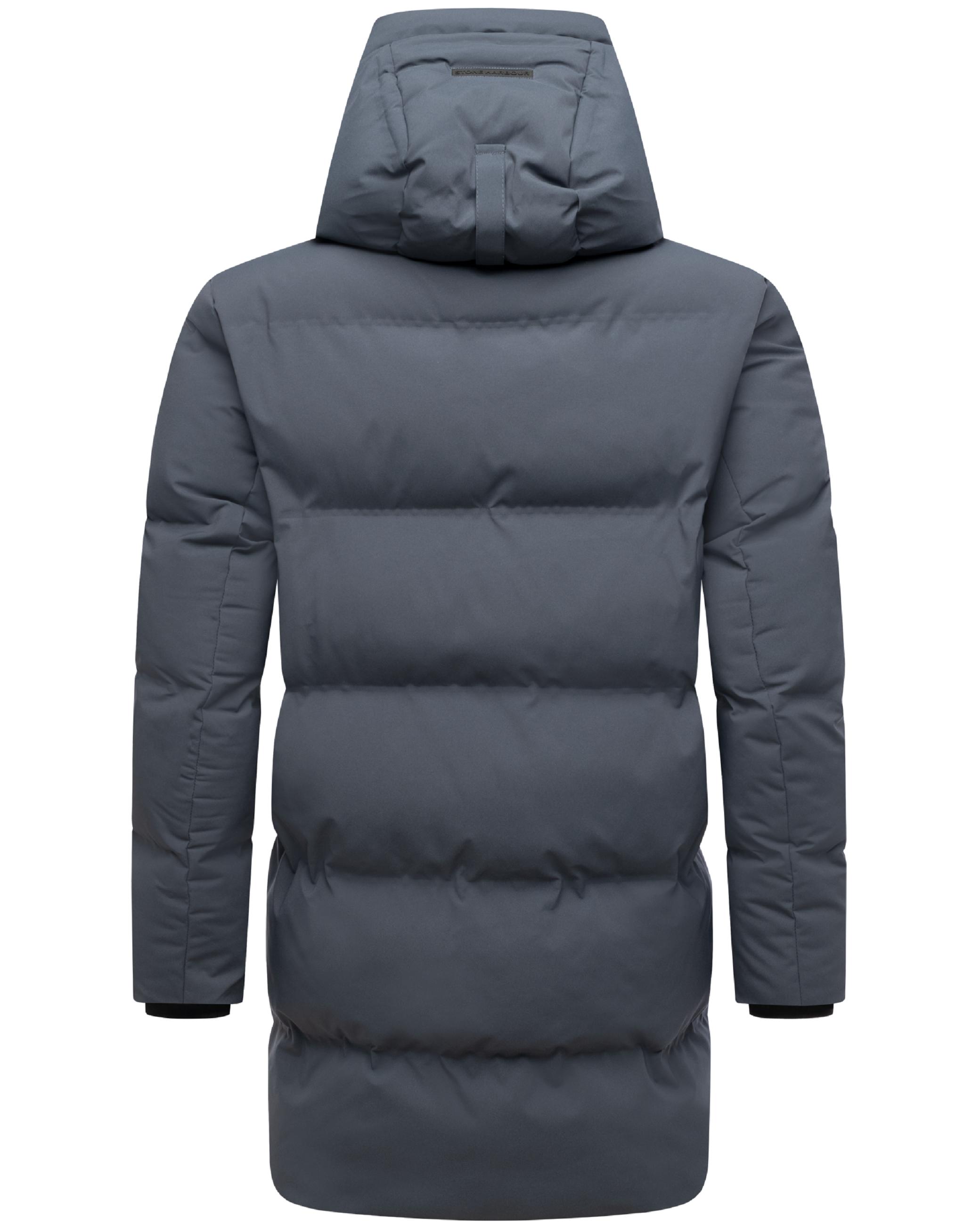 Gesteppter Kurzmantel mit Kapuze "Darianoo XX" Stone Blue