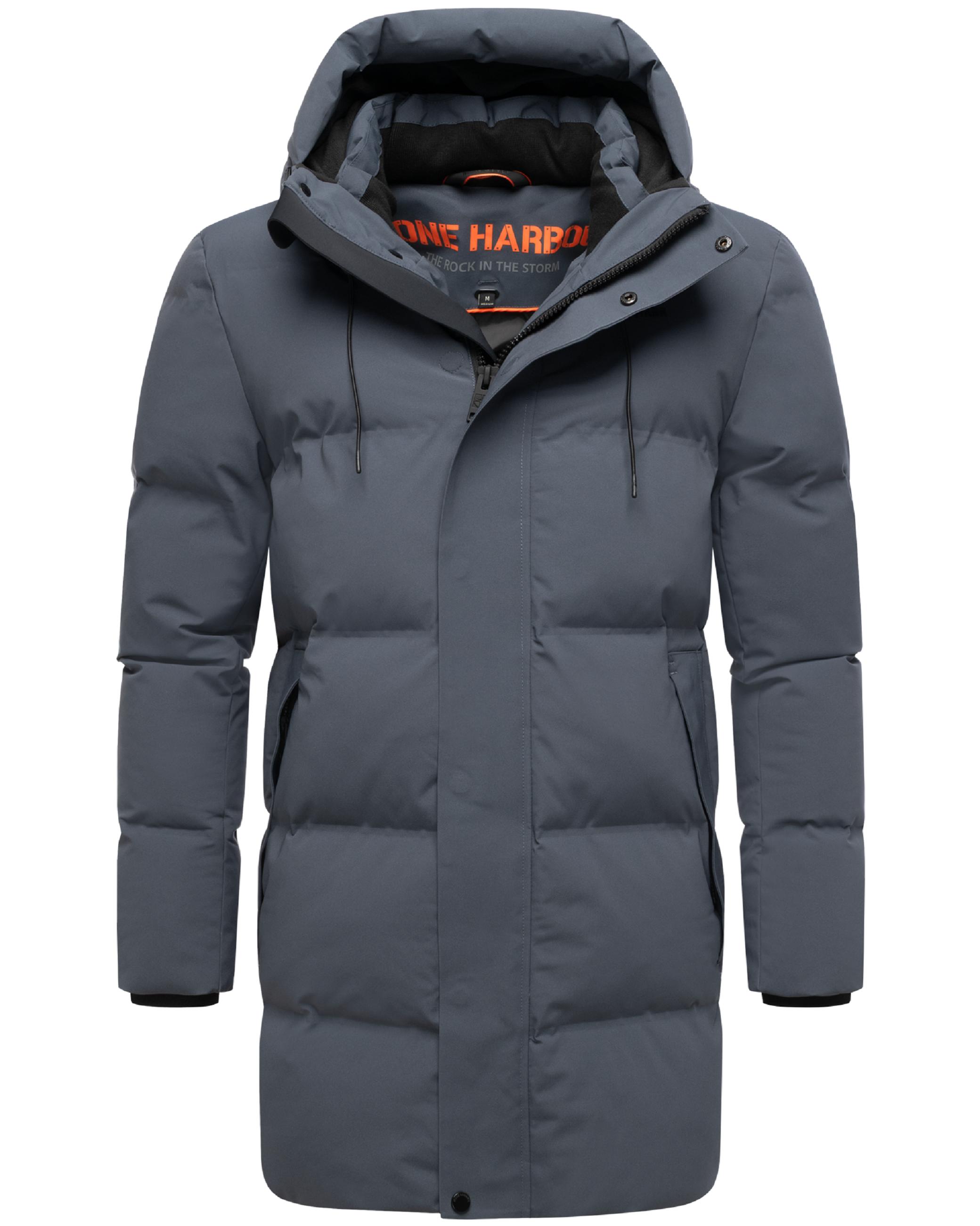 Gesteppter Kurzmantel mit Kapuze "Darianoo XX" Stone Blue