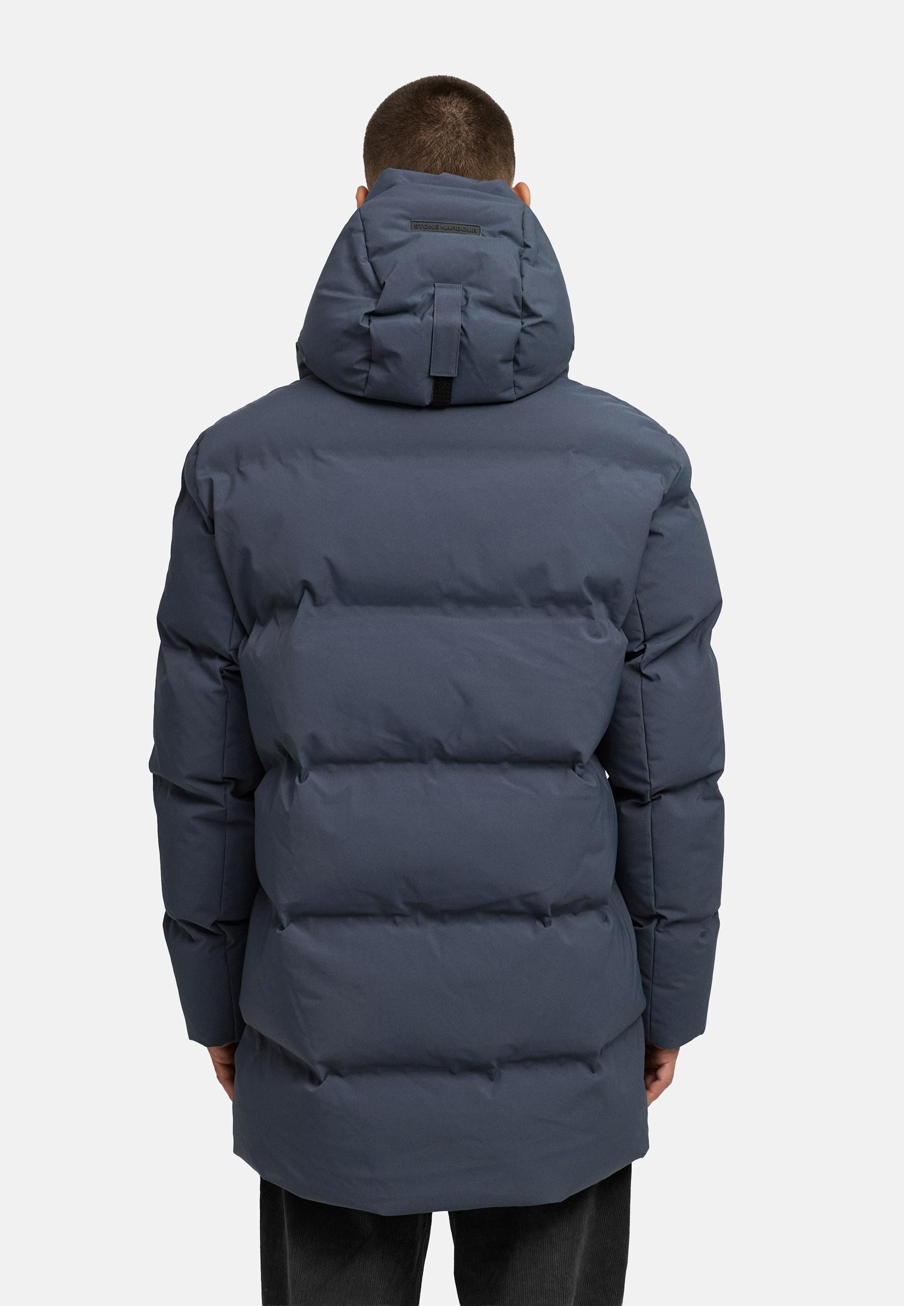 Gesteppter Kurzmantel mit Kapuze "Darianoo XX" Stone Blue