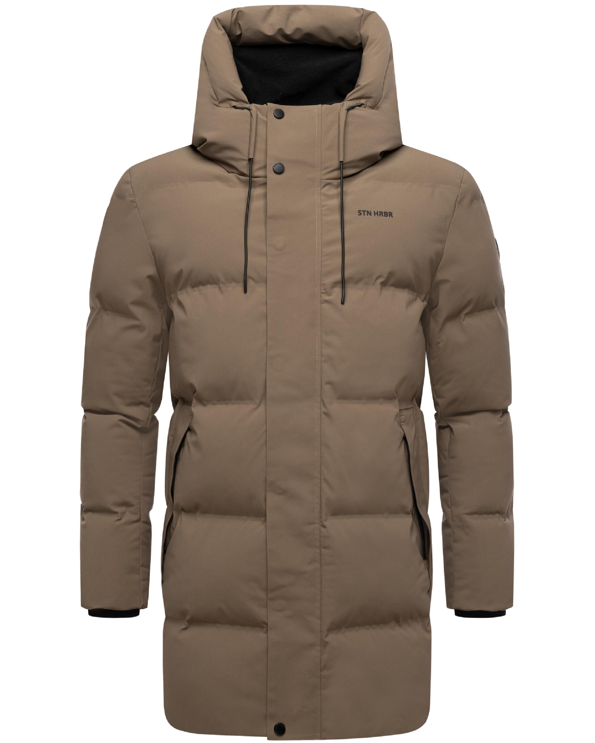 Gesteppter Kurzmantel mit Kapuze "Darianoo XX" Stone Brown