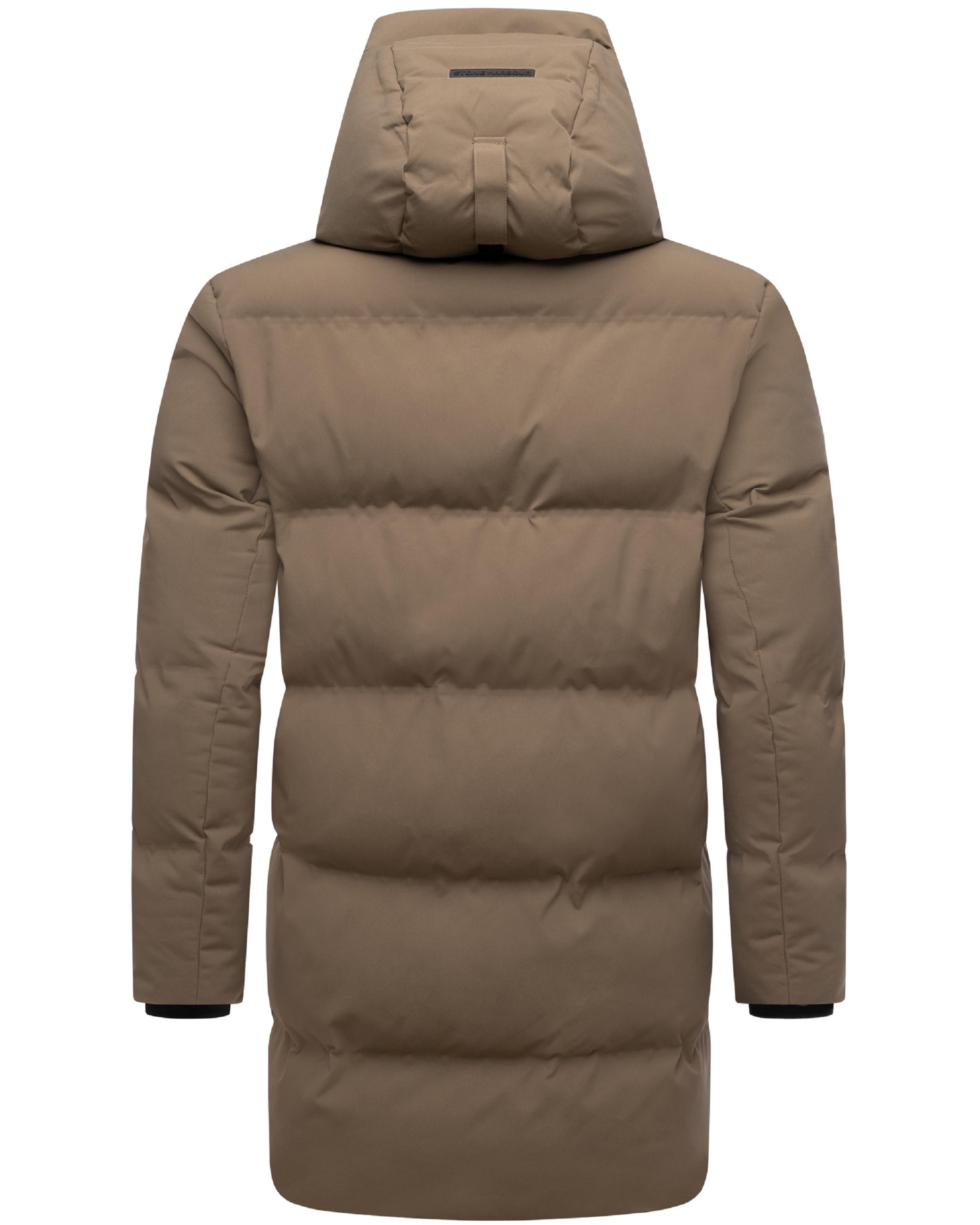 Gesteppter Kurzmantel mit Kapuze "Darianoo XX" Stone Brown