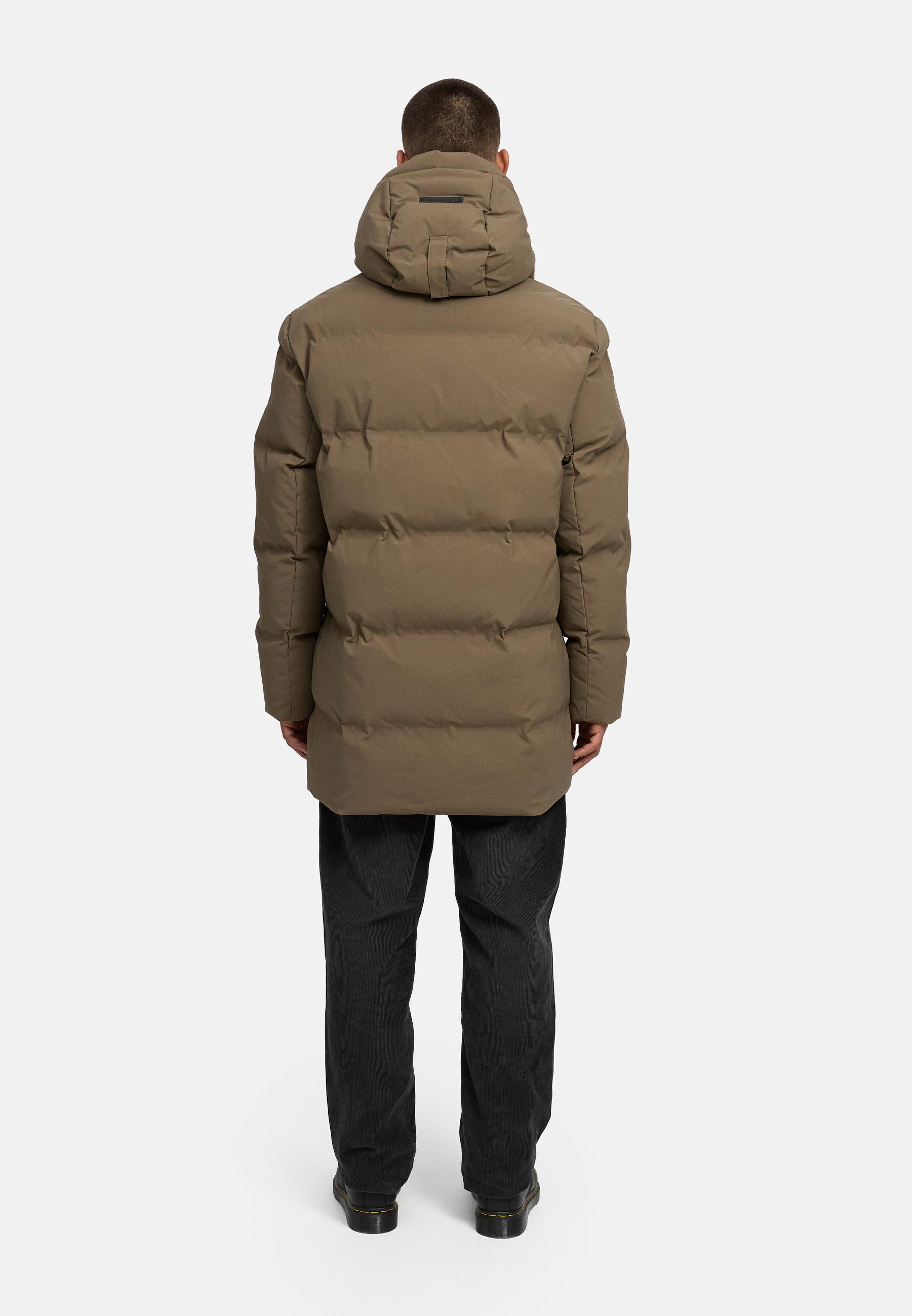 Gesteppter Kurzmantel mit Kapuze "Darianoo XX" Stone Brown