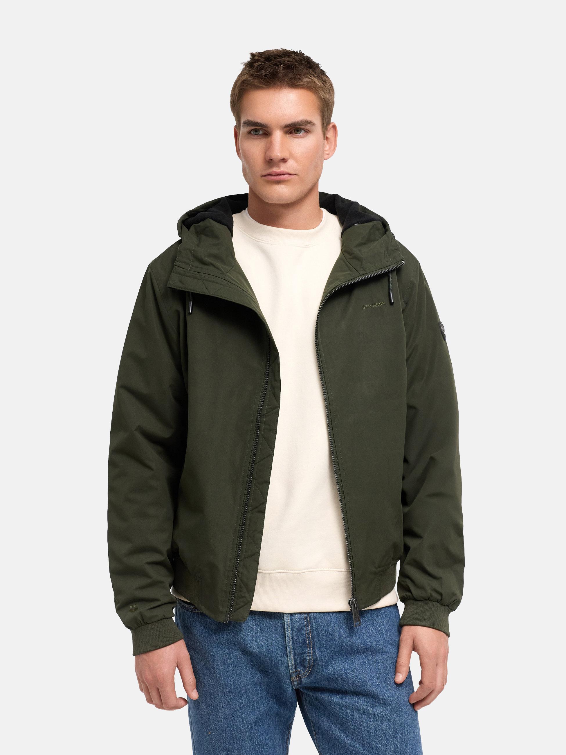 Leichte mit Fleece gefütterte Jacke "Daxaar XX" Dark Olive