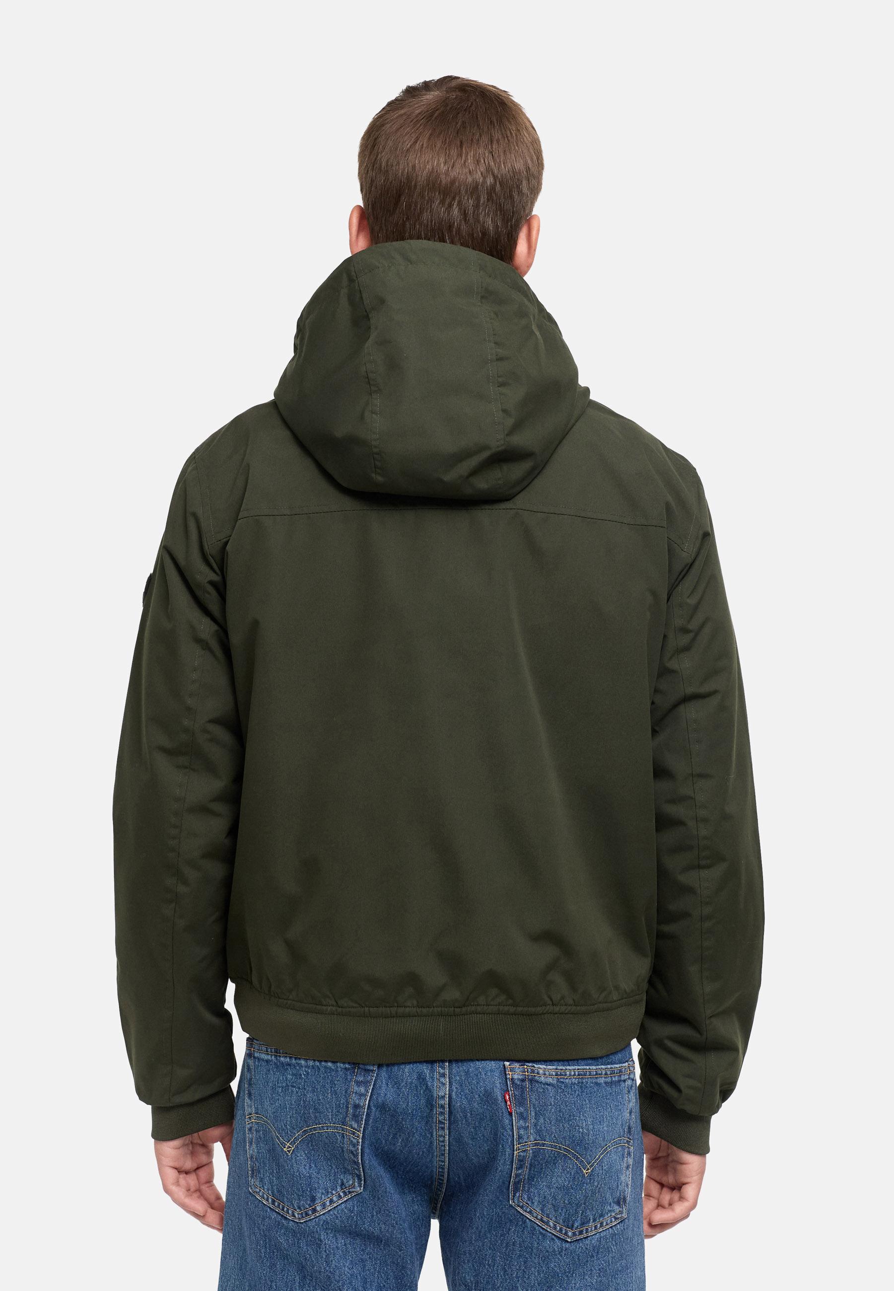 Leichte mit Fleece gefütterte Jacke "Daxaar XX" Dark Olive