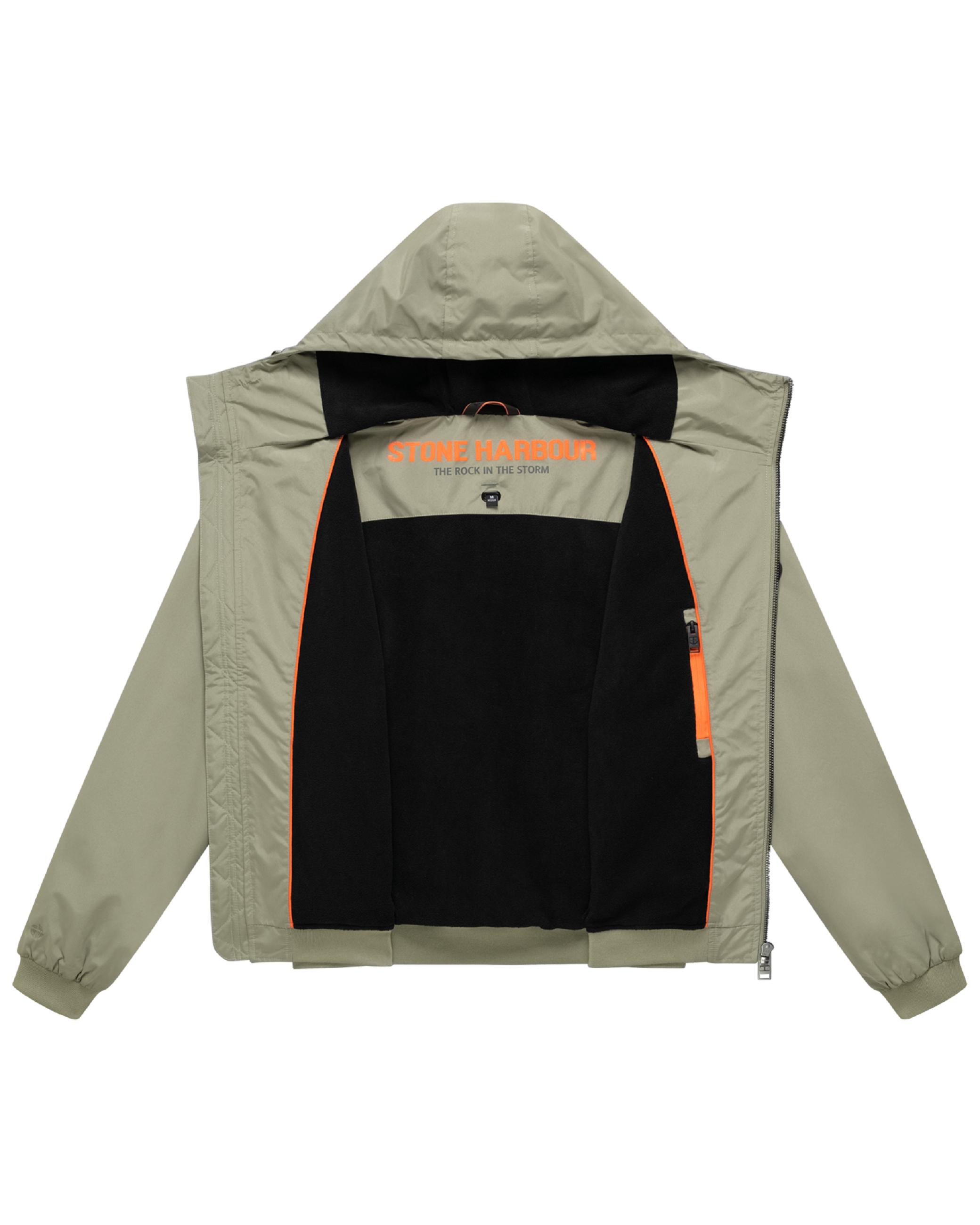 Leichte mit Fleece gefütterte Jacke "Daxaar XX" Stone Grey